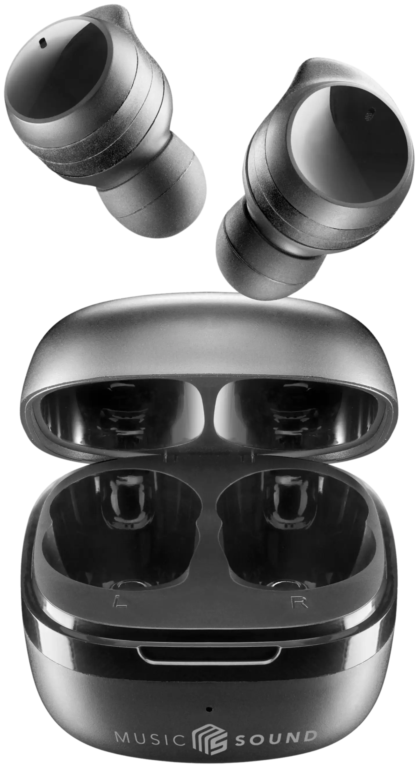 MusicSound Bluetooth nappikuulokkeet Flow musta - 1