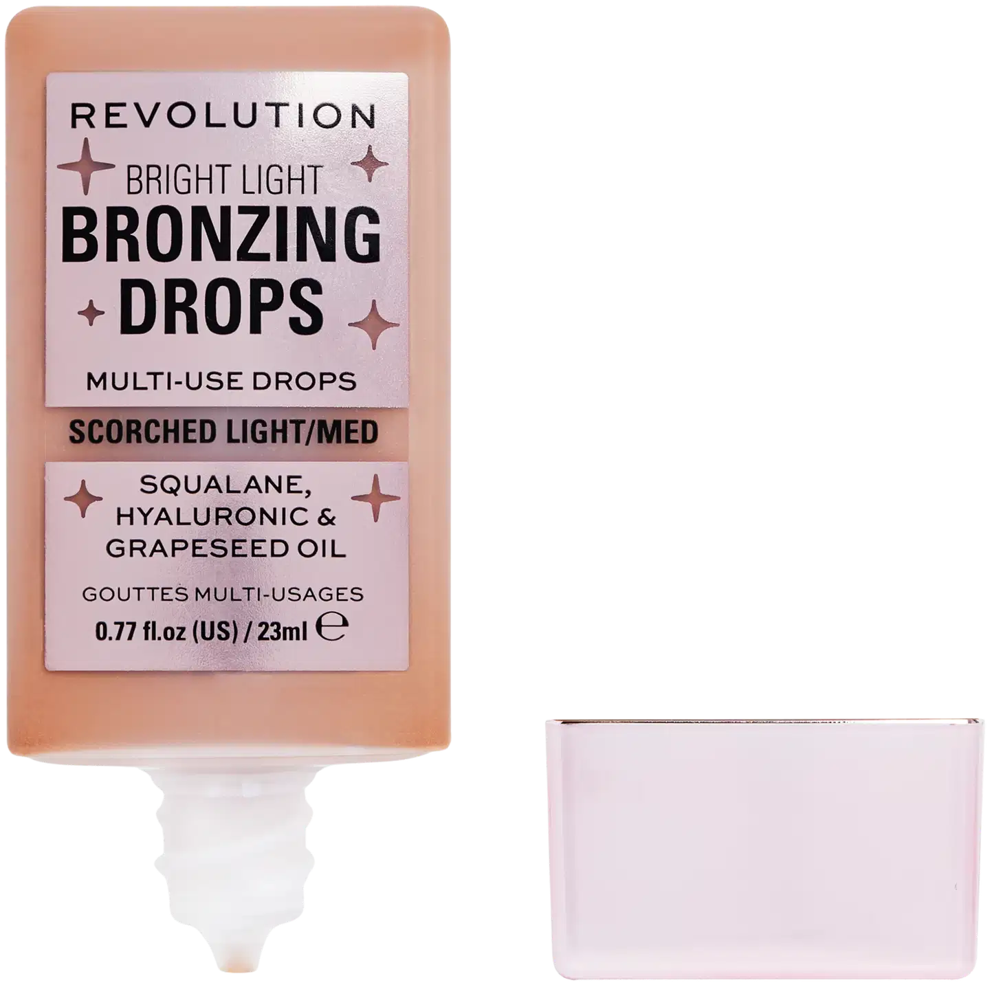 Makeup Revolution Bright Light hehkua antavat meikkitipat 23ml Golden Star Dew - Bronze Scorched - 2