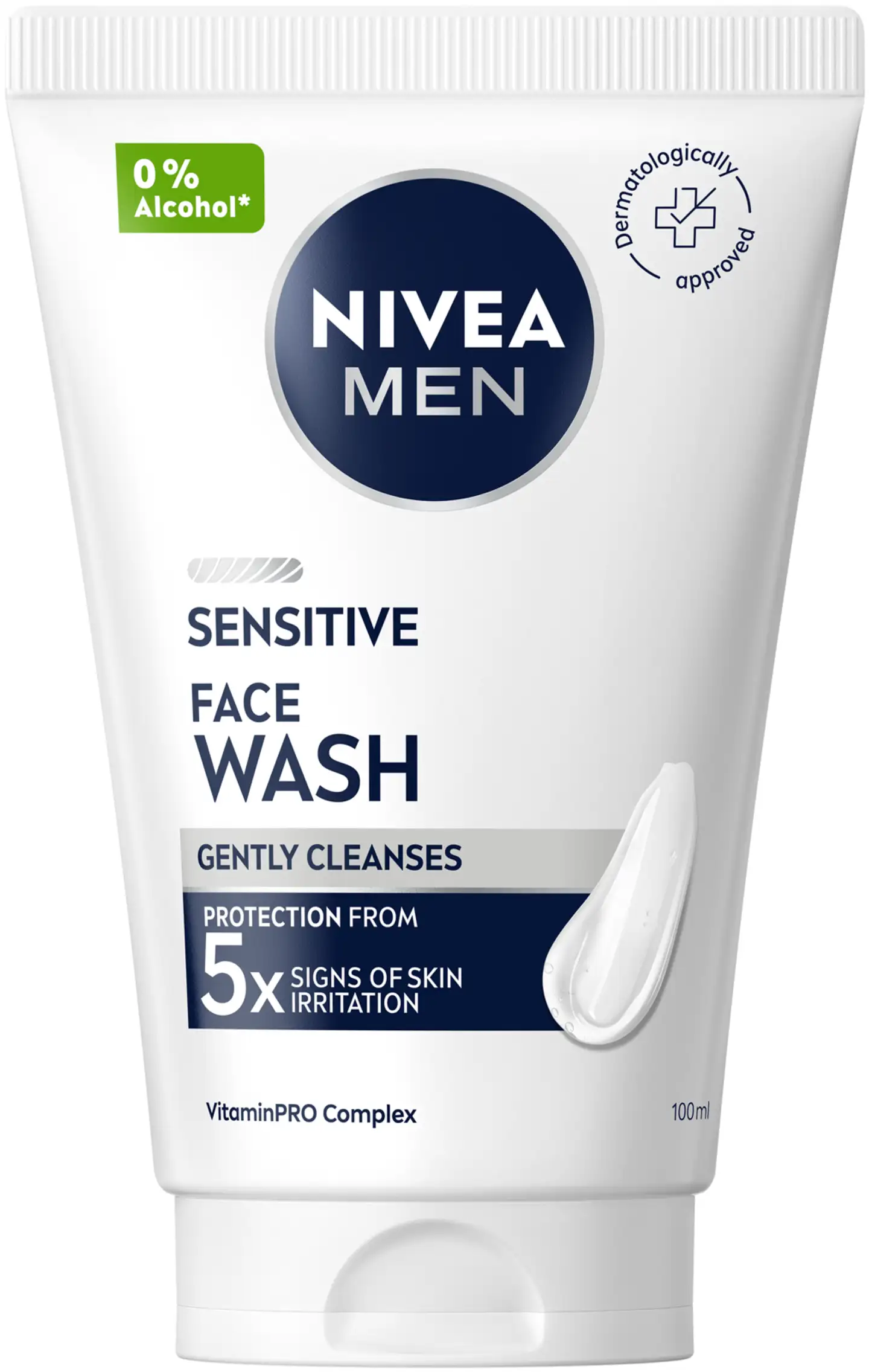 NIVEA MEN 100ml Sensitive Face Wash -kasvojenpuhdistusgeeli