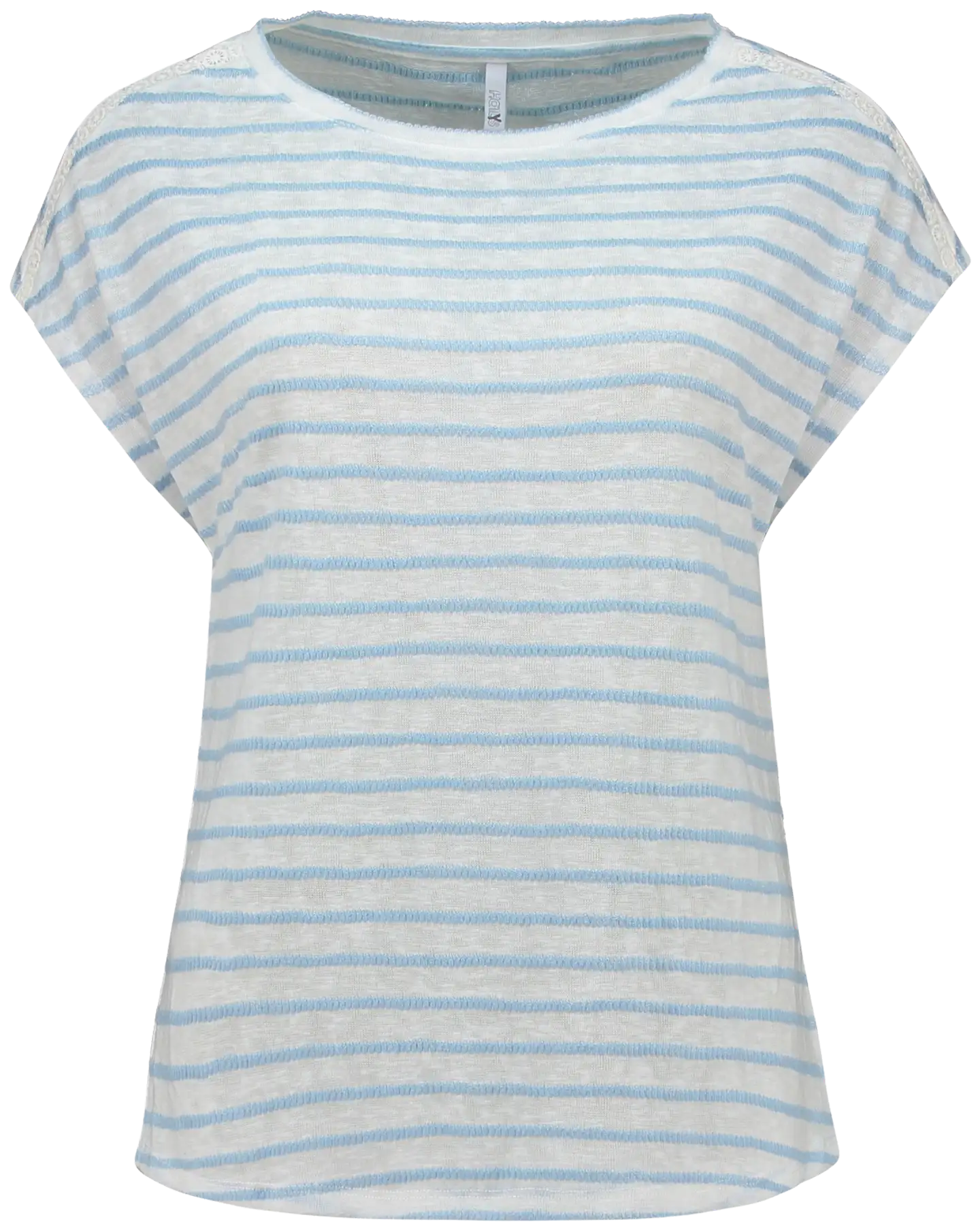 Hailys naisten t-paita tp el44dora lwi-2409086 - offwhite/pearl blue stripe - 1