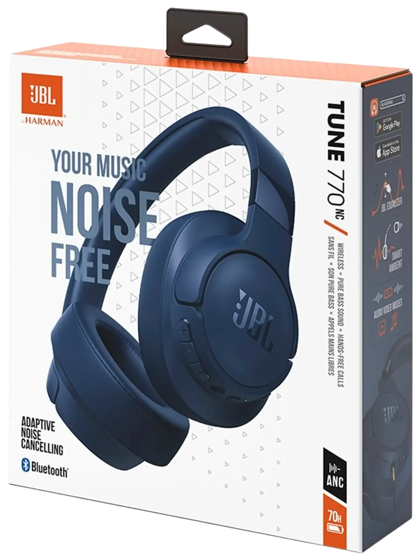 JBL langattomat Bluetooth-vastamelukuulokkeet Tune 770NC sininen - 8