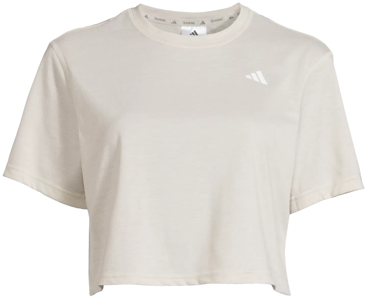 adidas naisten crop-pituinen treenipaita lyhyet hihat JE6169 - Wonder alumina - 2