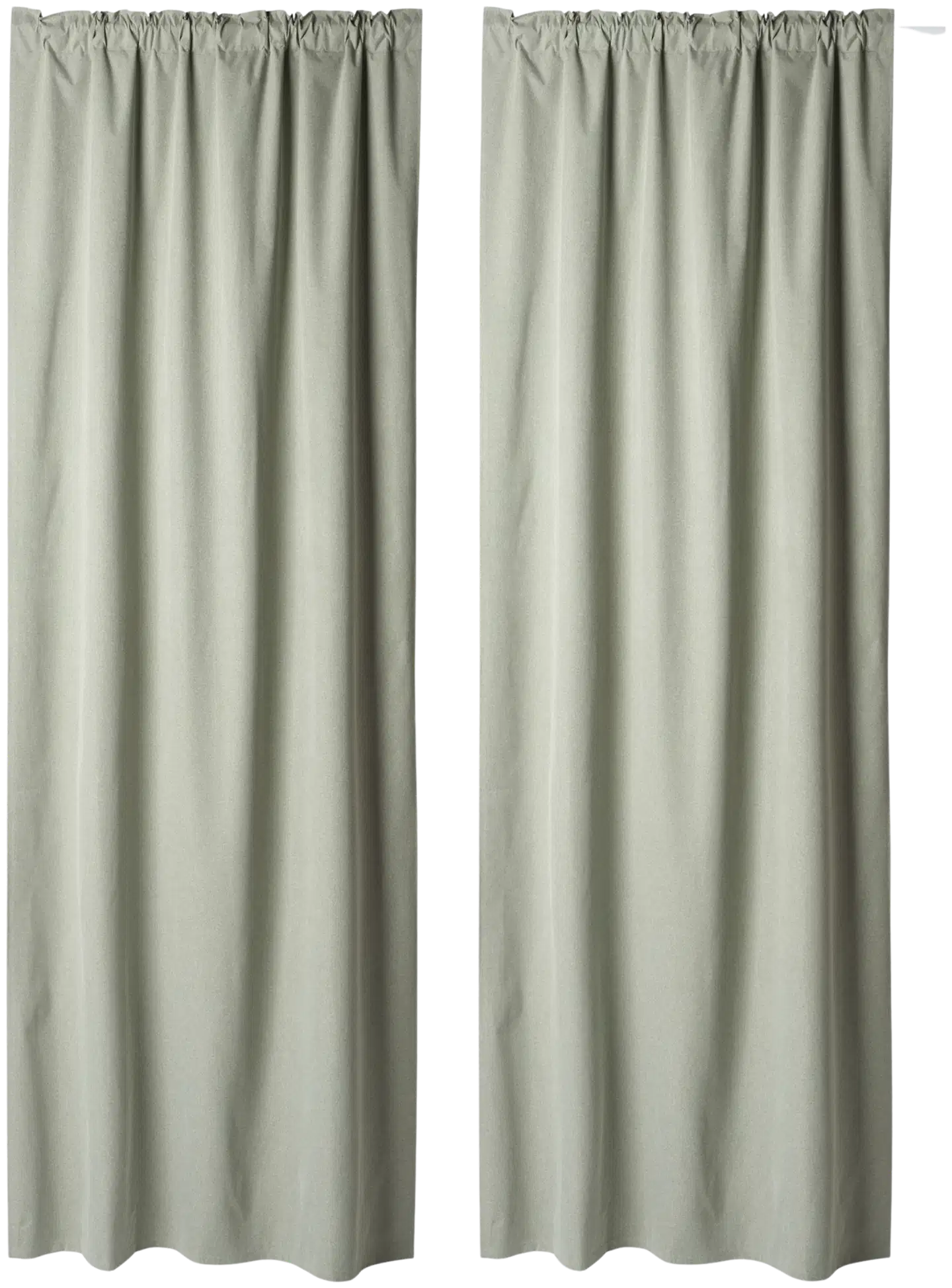 Åhléns Home pimennysverho INES 135x250cm 2 kpl green - 1