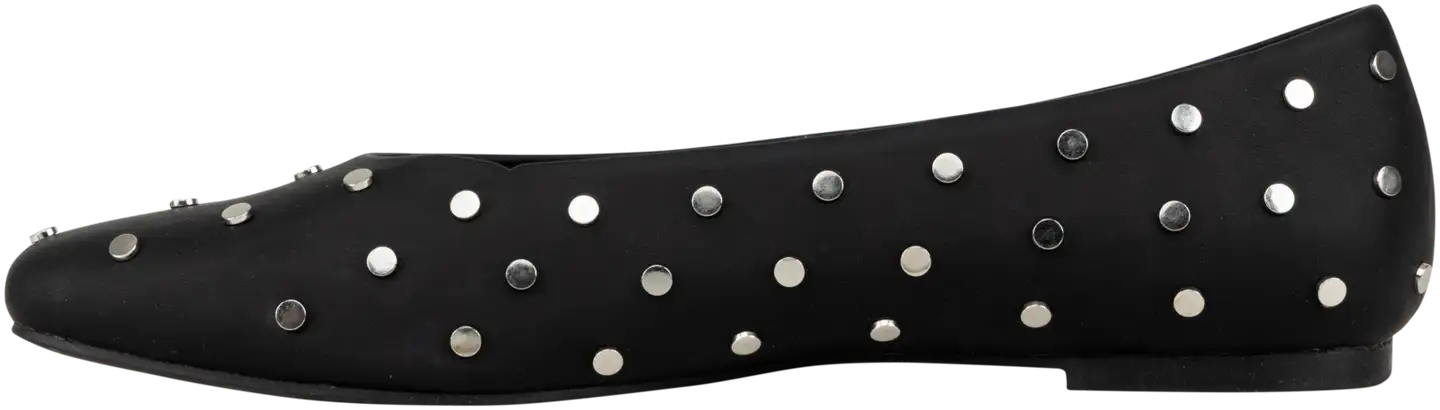 TEX naisten niittiballerinat I989725 - BLACK 1 - 4