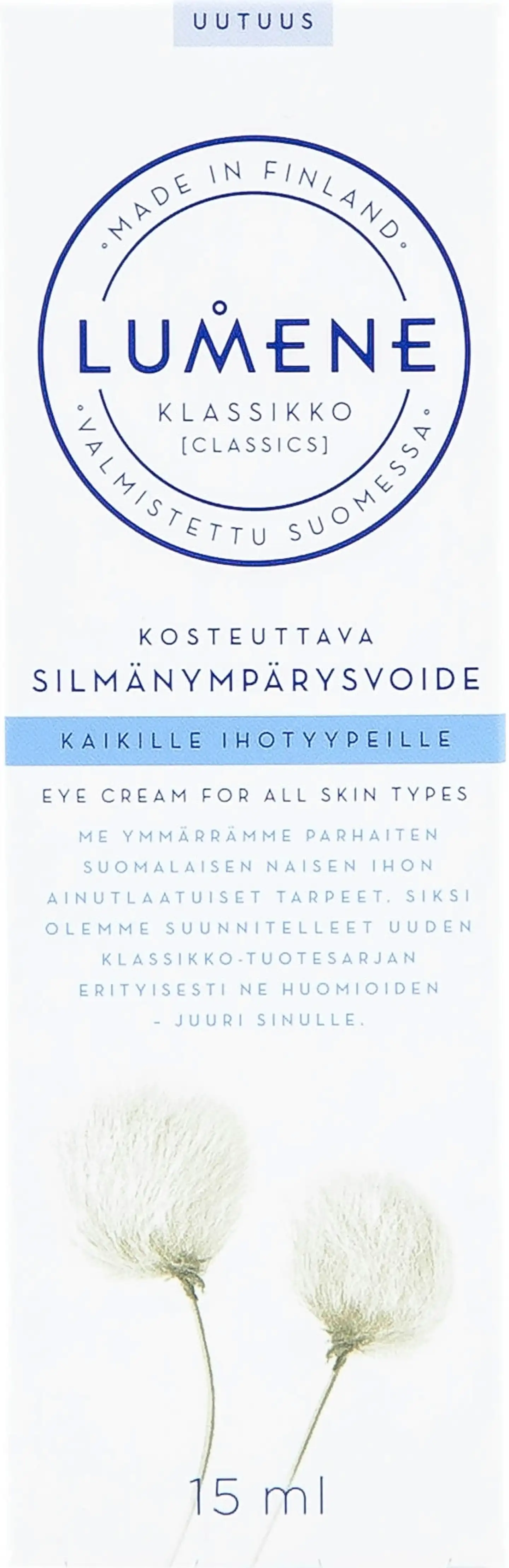 Lumene KLASSIKKO Kosteuttava silmänympärysvoide 15ml - 2