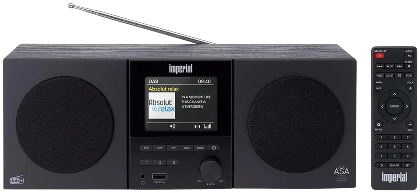 Imperial radio dabman 220, musta - 2