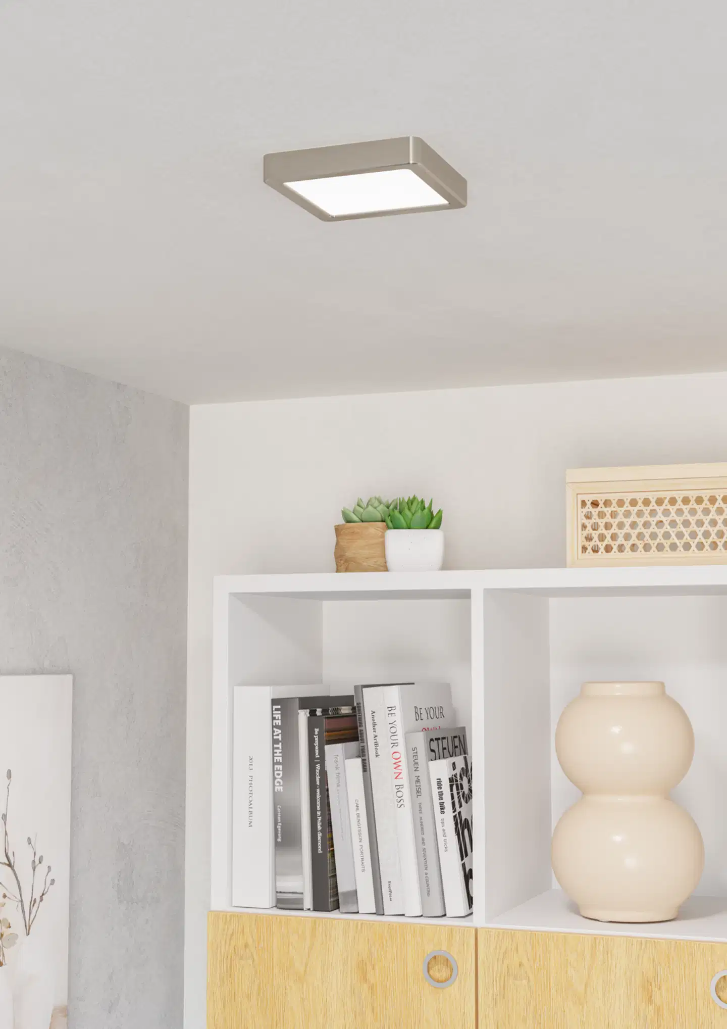 EGLO kattovalaisin Fueva 6 LED 7W CCT 15x15 cm nikkeli - 8