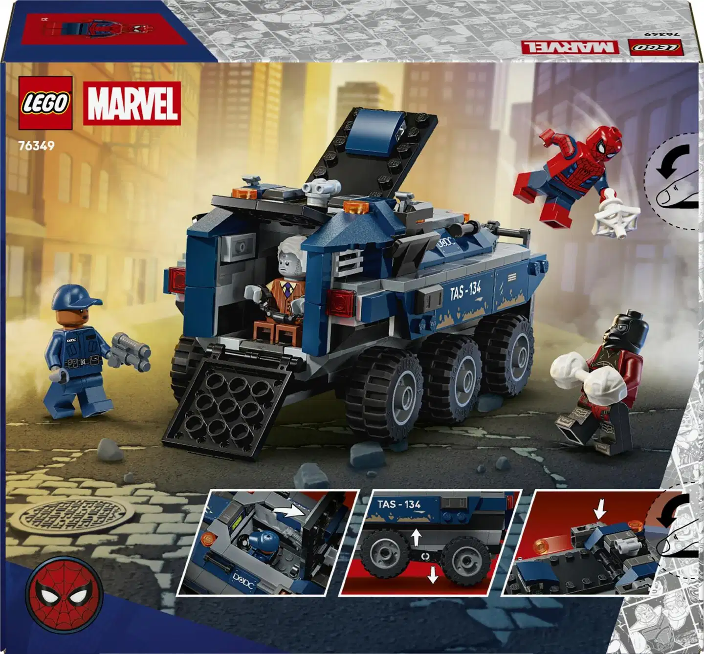 LEGO® Super Heroes Marvel 76349 Spider-Man ja vankilakuljetuksen takaa-ajo - 4