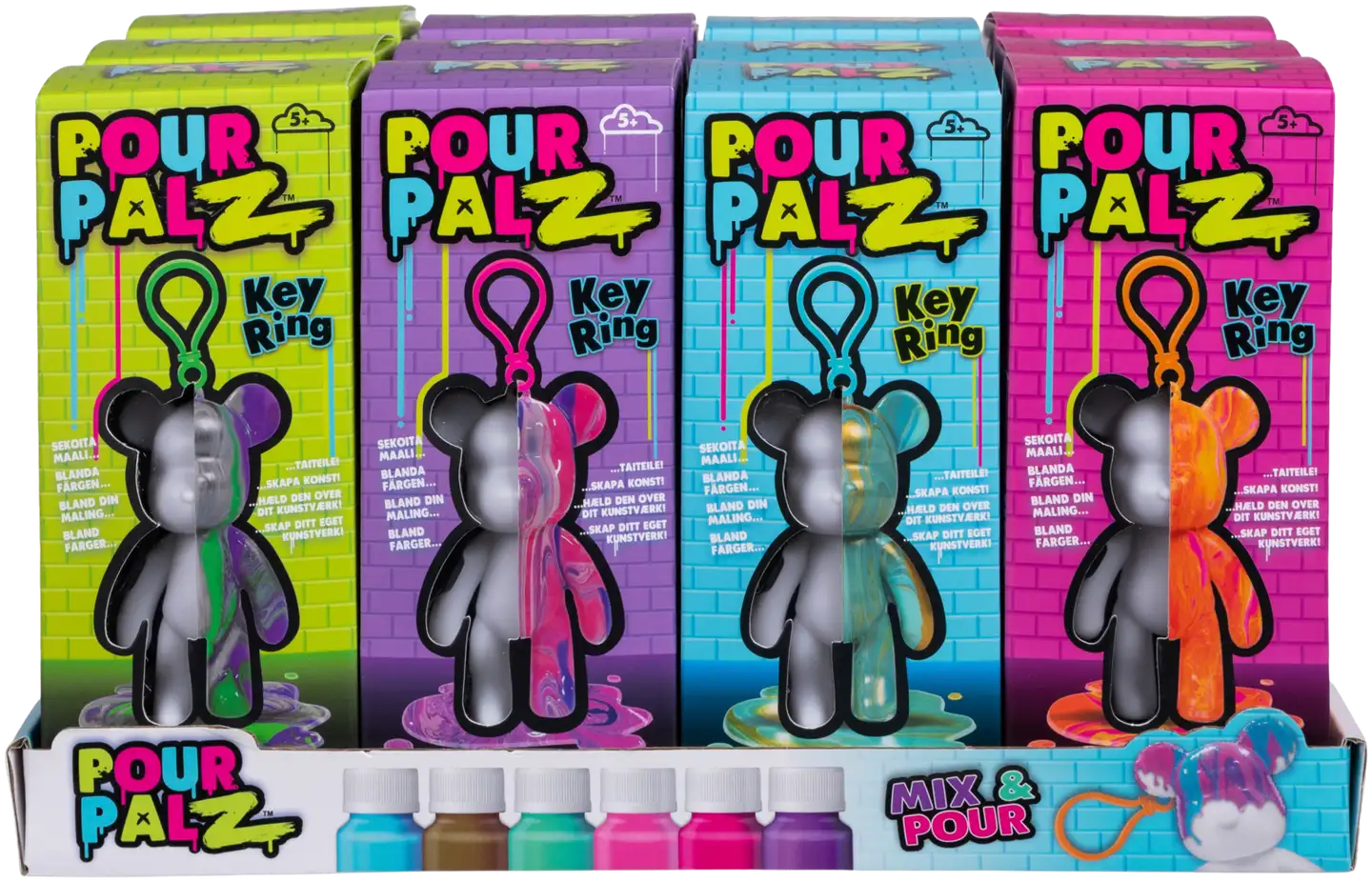 Pour Palz askartelusetti maalaa karhu koukulla lajitelma - 1