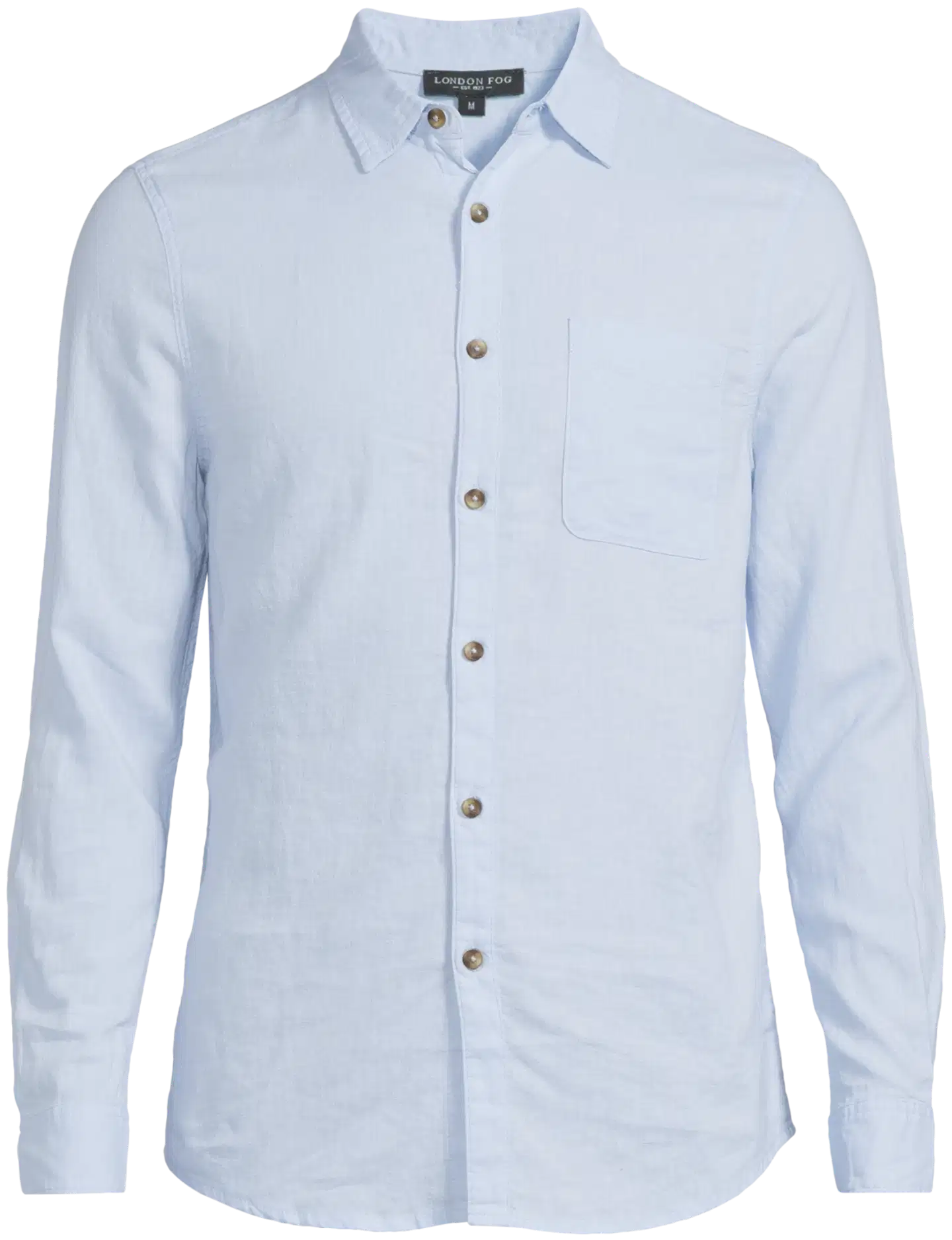 London Fog miesten pellavakauluspaita 194LF15262 - Light Blue - 2