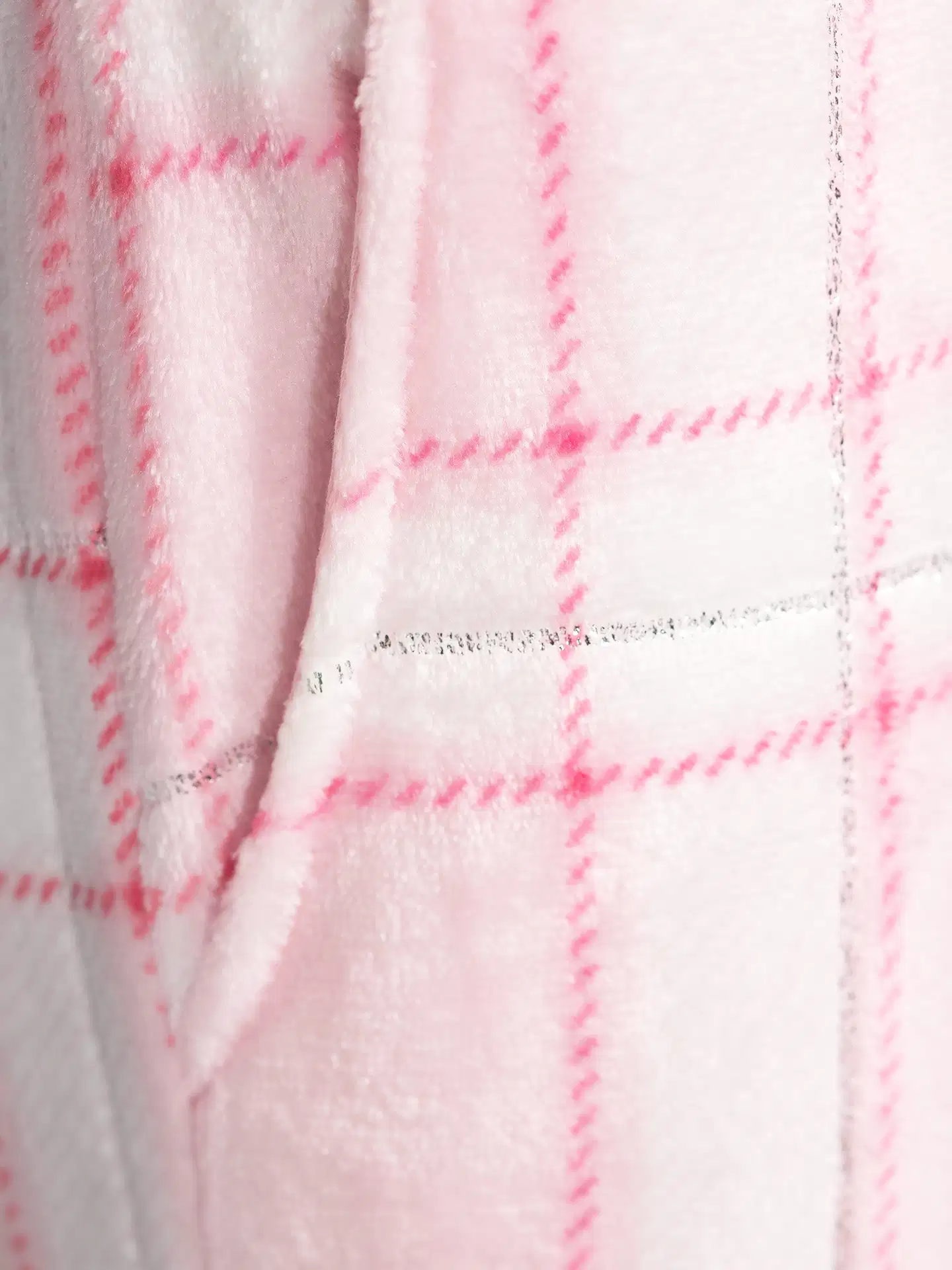 Actuelle naisten fleecehousut 212A382635 - Pink check - 5