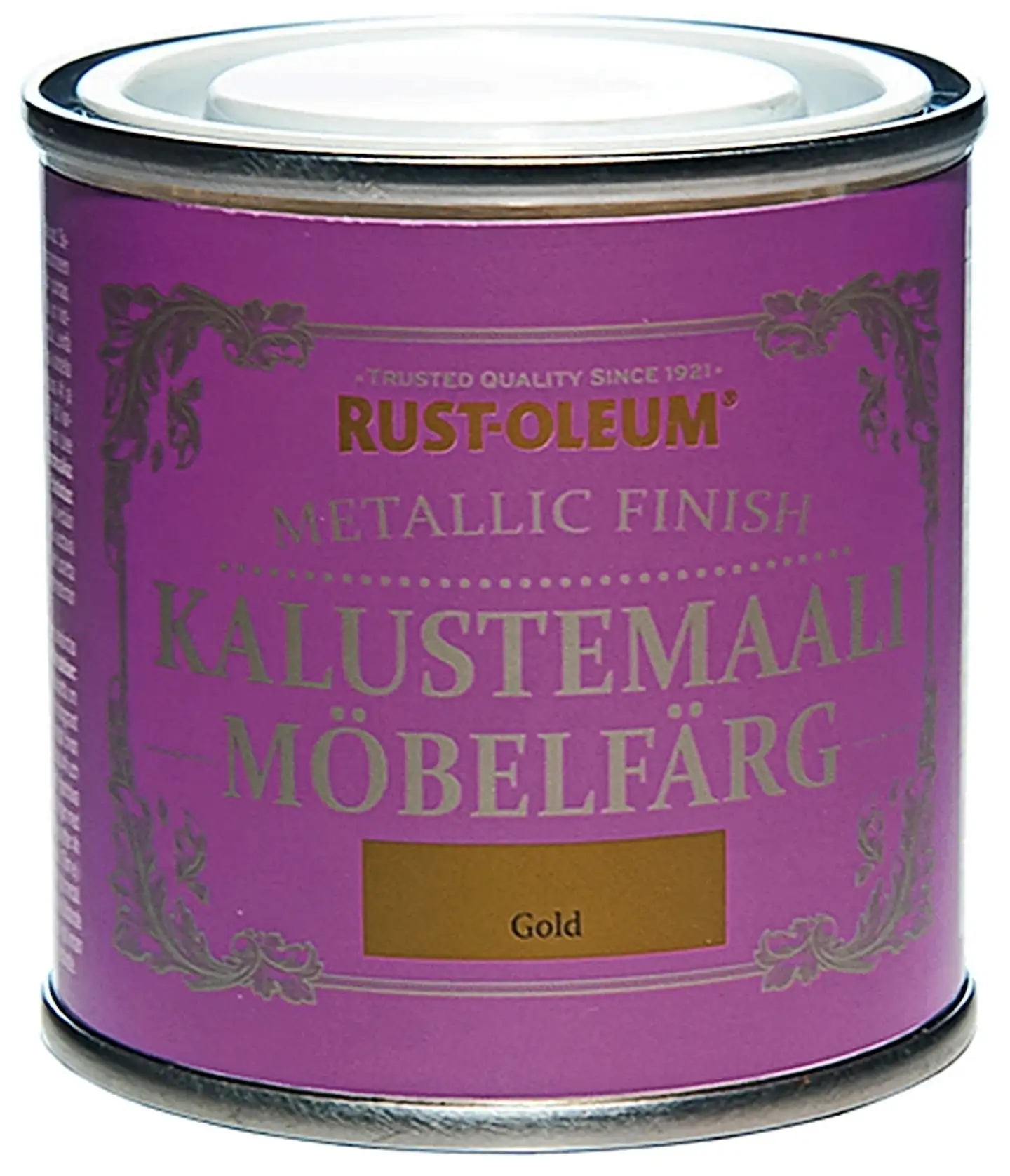 Rust-Oleum Metallic Finish 125ml kalustemaali vesiohenteinen hajuton runsaspigmenttinen kullanvärinen