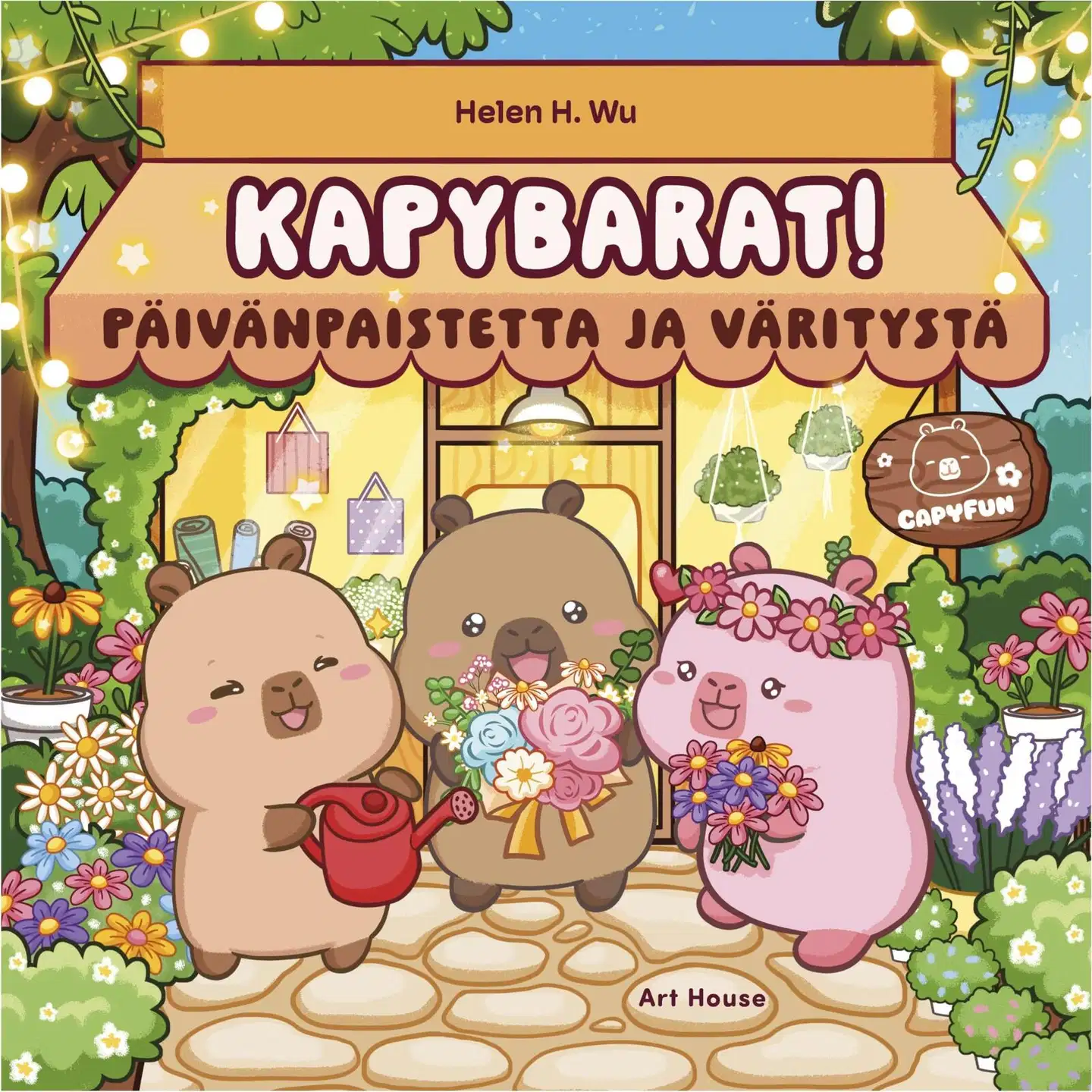 Wu, Kapybarat! Päivänpaistetta ja väritystä