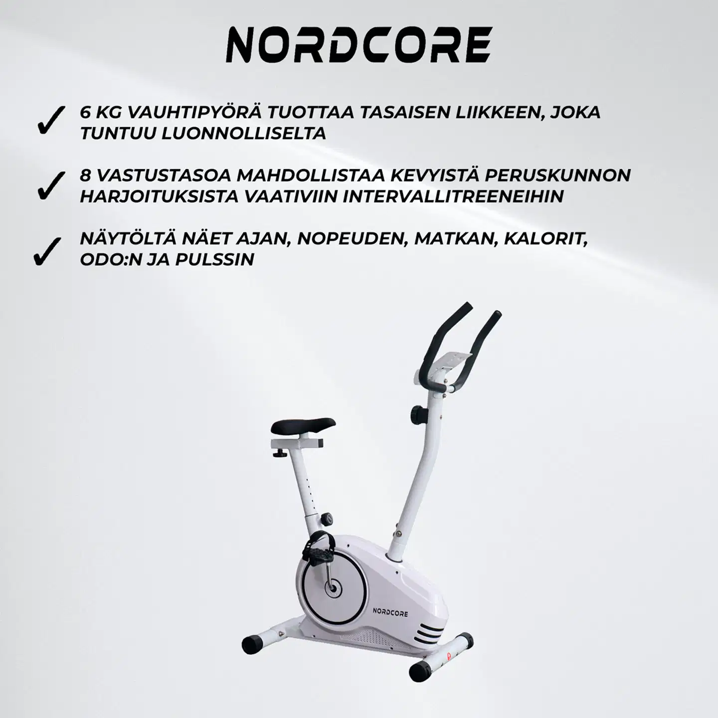 Nordcore Kuntopyörä 600 Valkoinen - 8