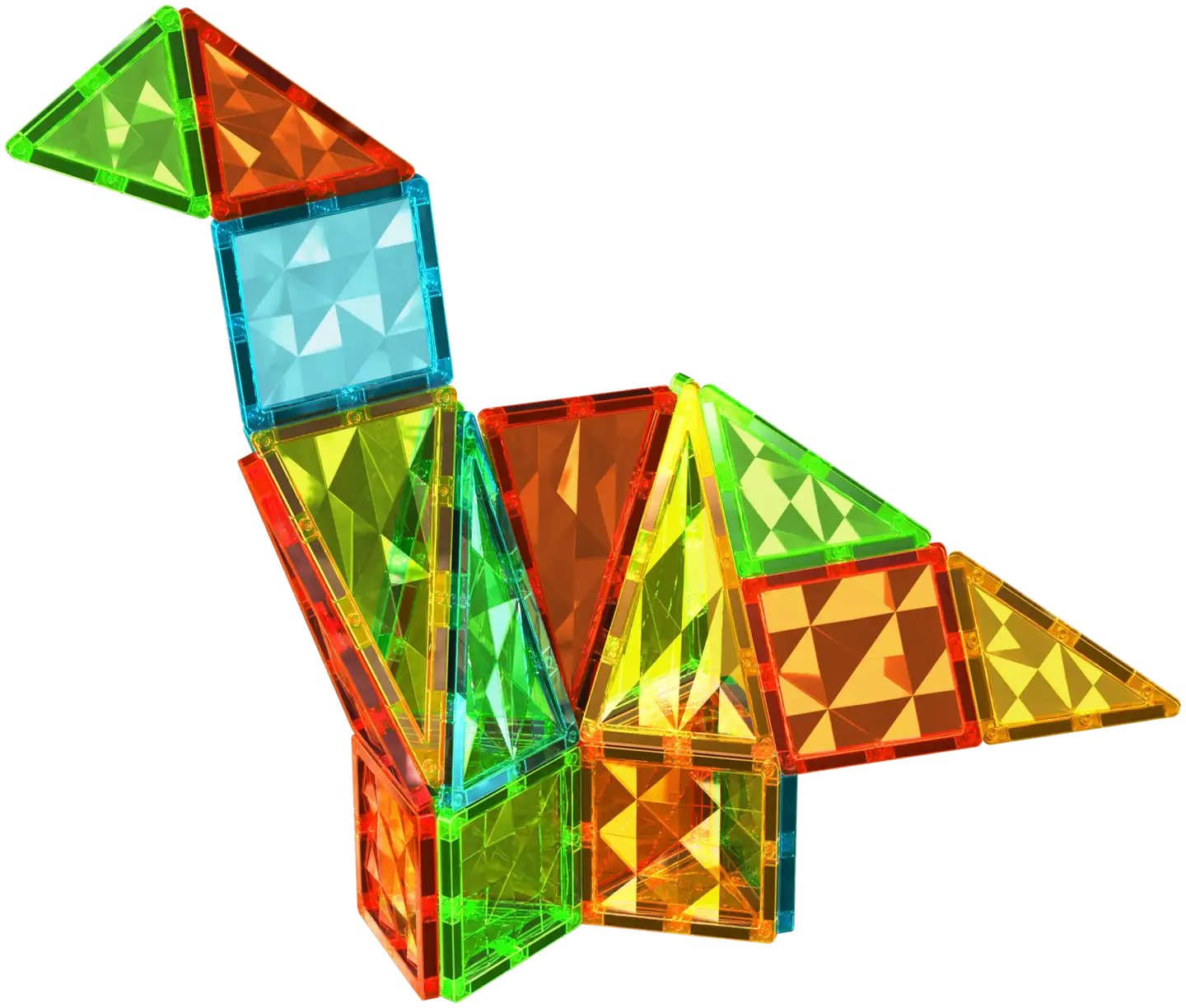 Geomag Magnetic Tiles Gems Raketti -magneettirakennussetti 32 osaa - 2