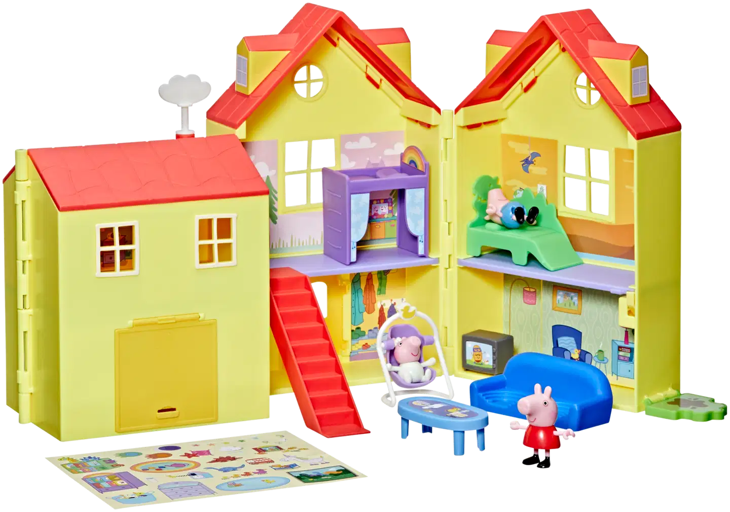 Peppa Pig leikkisetti Pipsan iso avattava talo - 5