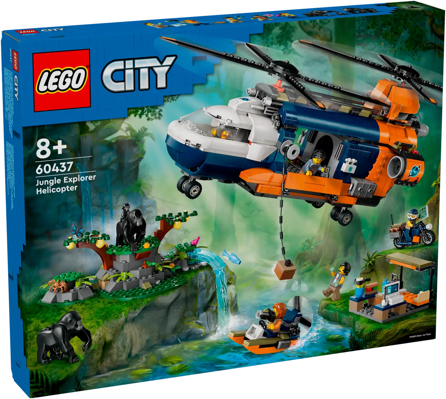 LEGO City Exploration 60437 Viidakkotutkijan helikopteri leirissä - 1