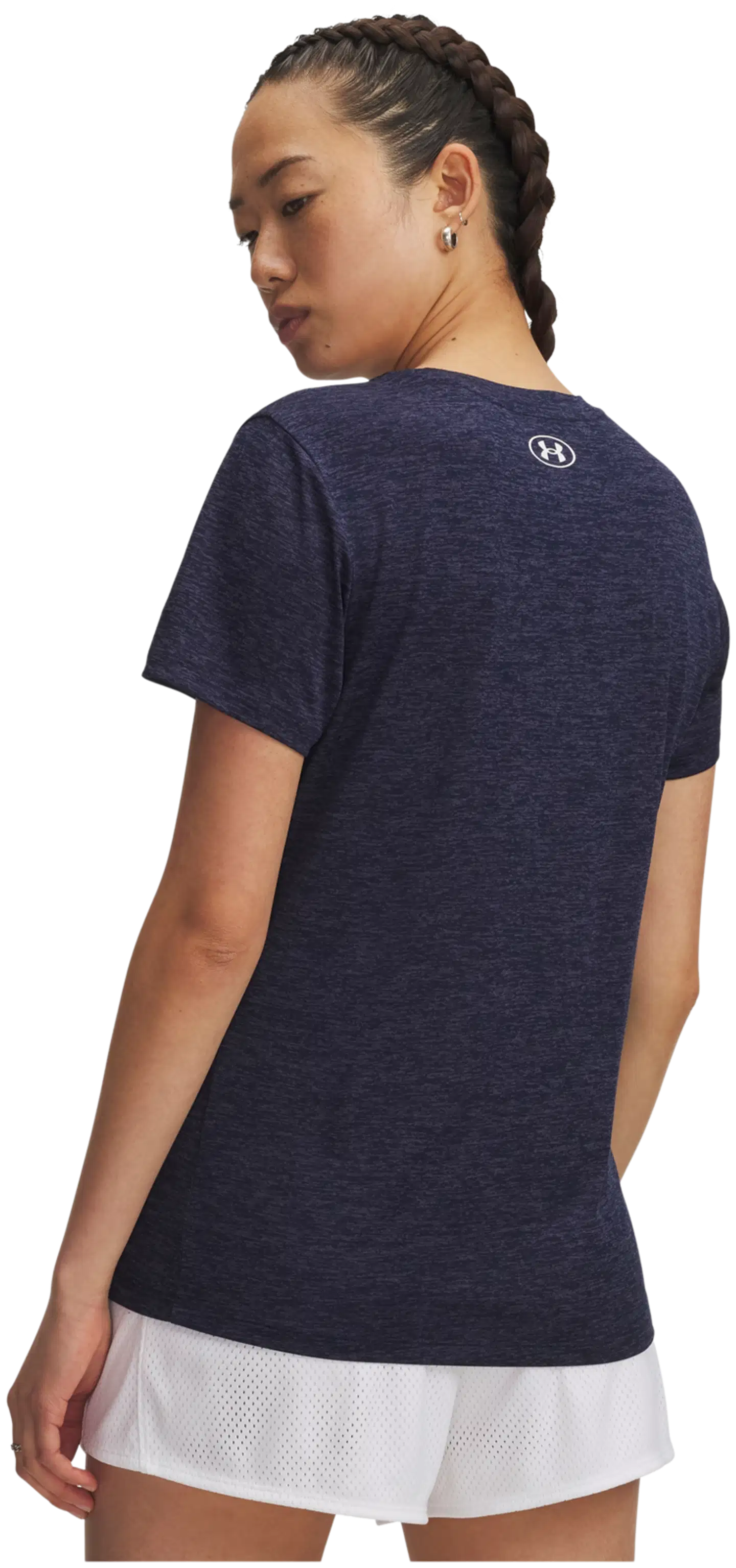 Under Armour naisten treenipaita Tech SSC Twist 1384230 - Midnight Navy - 2