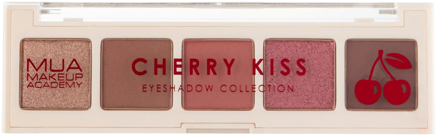 MUA Make Up Academy Eyeshadow Palette 5 shades 3,2 g Cherry Kiss luomiväripaletti