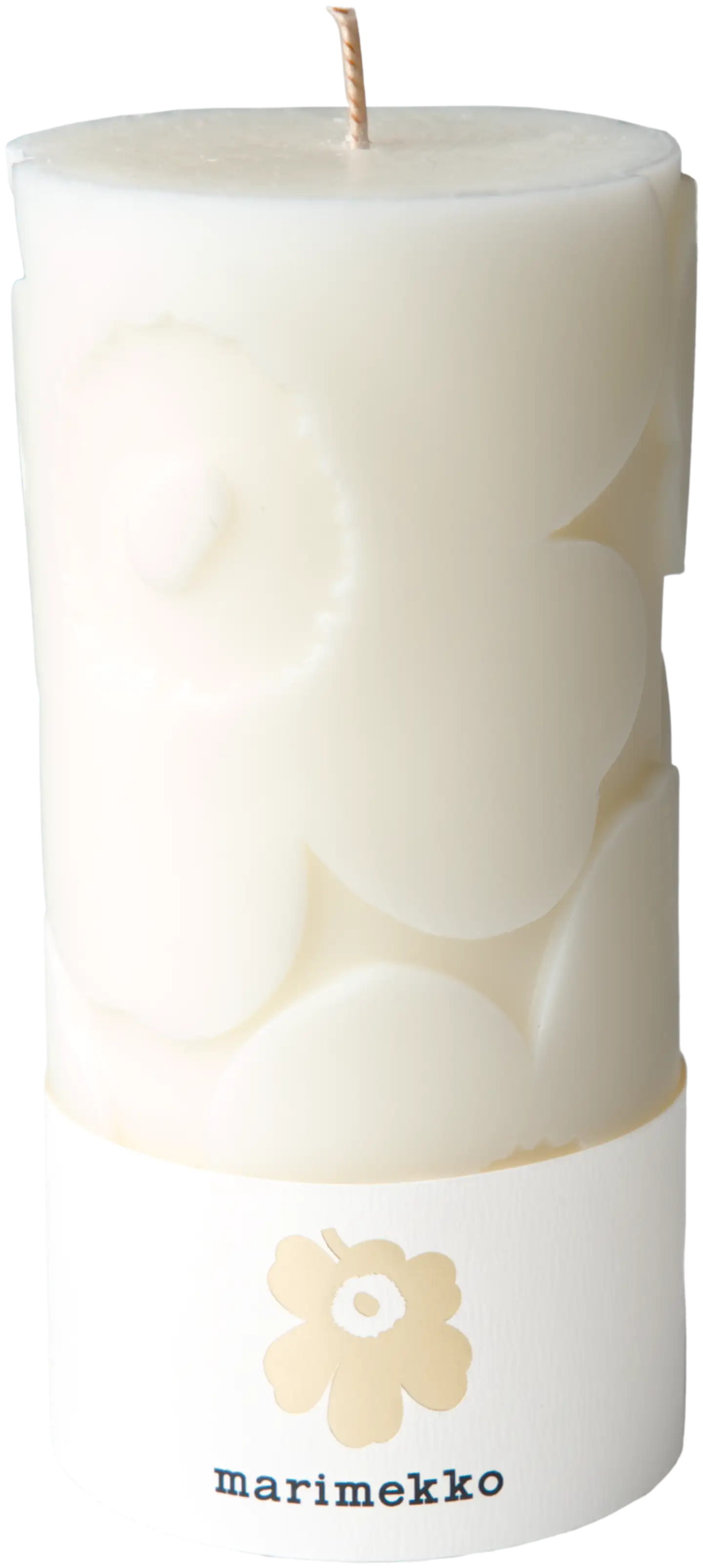 Marimekko Unikko luonnonvalkoinen pöytäkynttilä 1kpl/6,5x14cm - 1