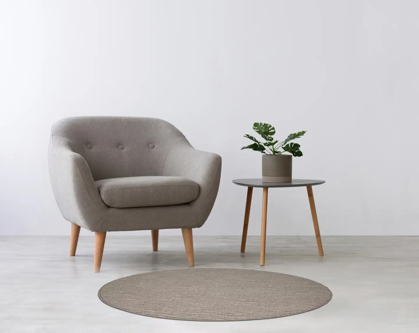 House matto Lyra 100 cm pyöreä sand beige - 5
