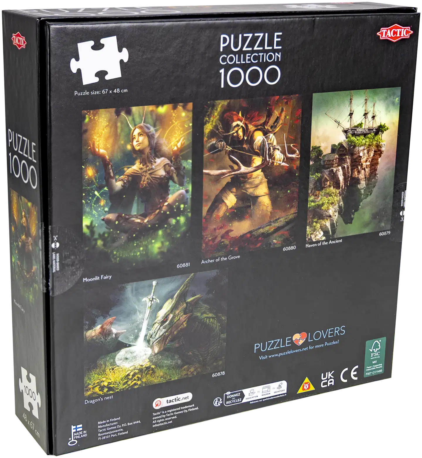 Tactic palapeli fantasia 1000 palaa, erilaisia - 10