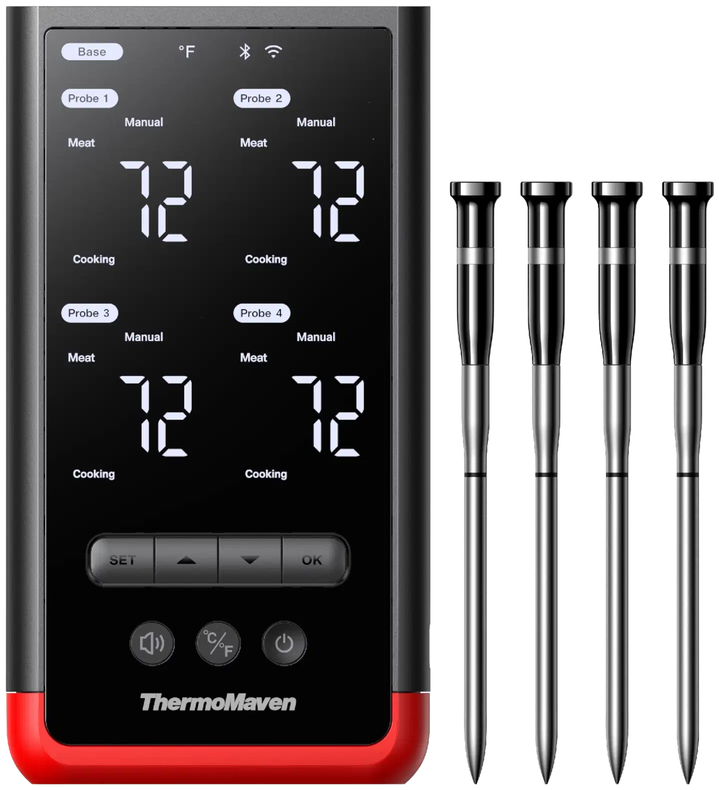 Thermomaven P4 langaton paistolämpömittari, neljä anturia. - 1