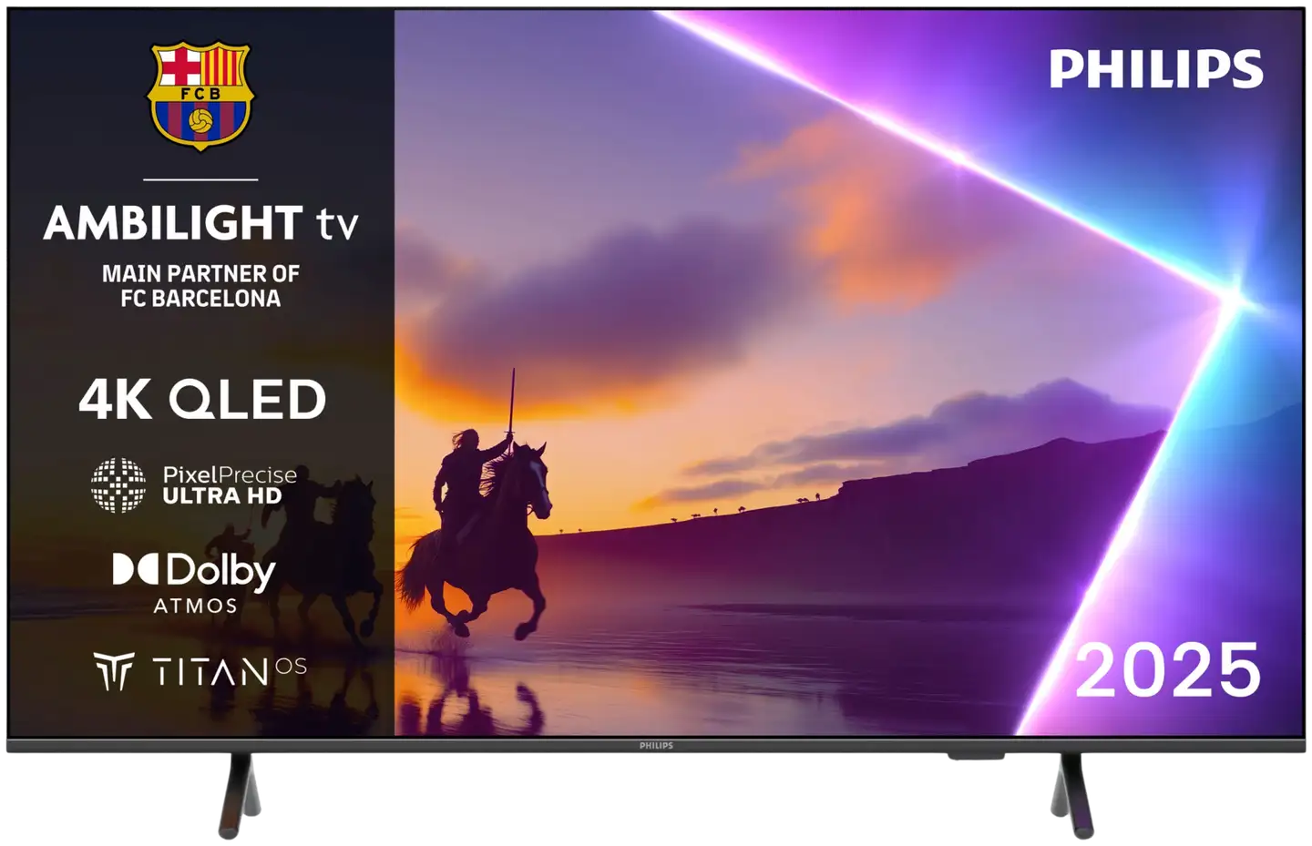 Philips 65" 4K UHD Smart Ambilight QLED TV 65PUS8550/12 - 1