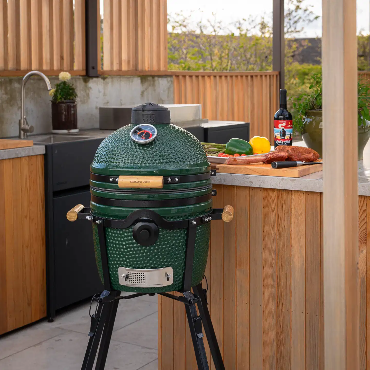 Kamado Sumo Classic 2.0 hiiligrilli - vihreä - 17