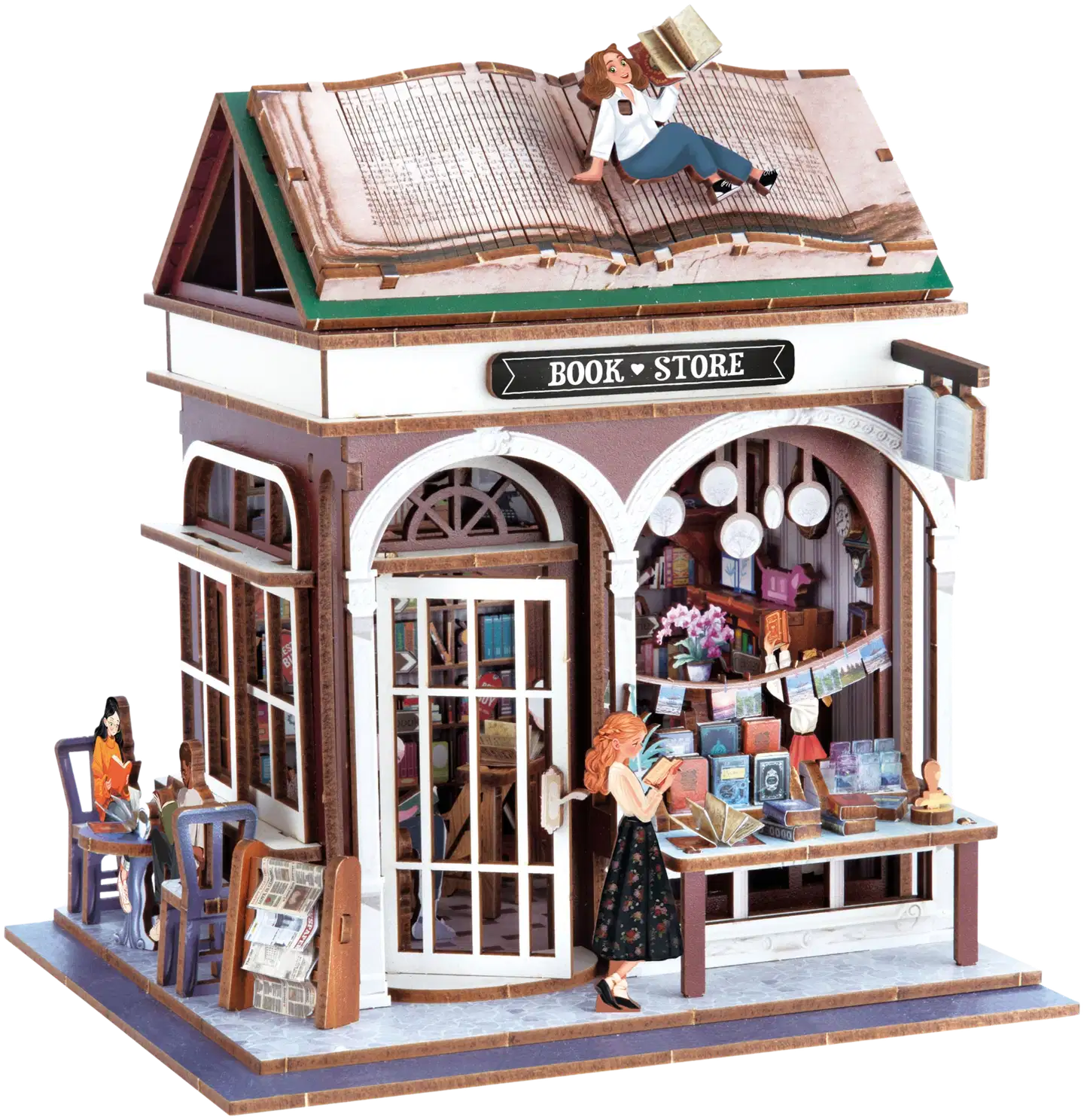 Buki askartelusetti Kirjakauppa diorama - 2