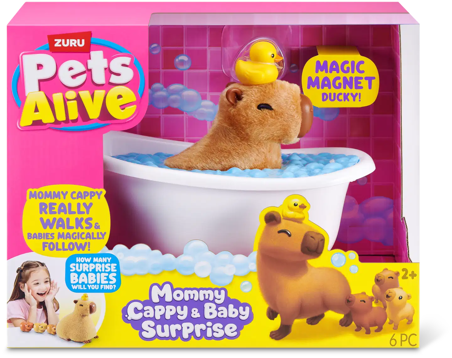 Pets Alive Mommy Capybara and Baby Surprise by ZURU - 1