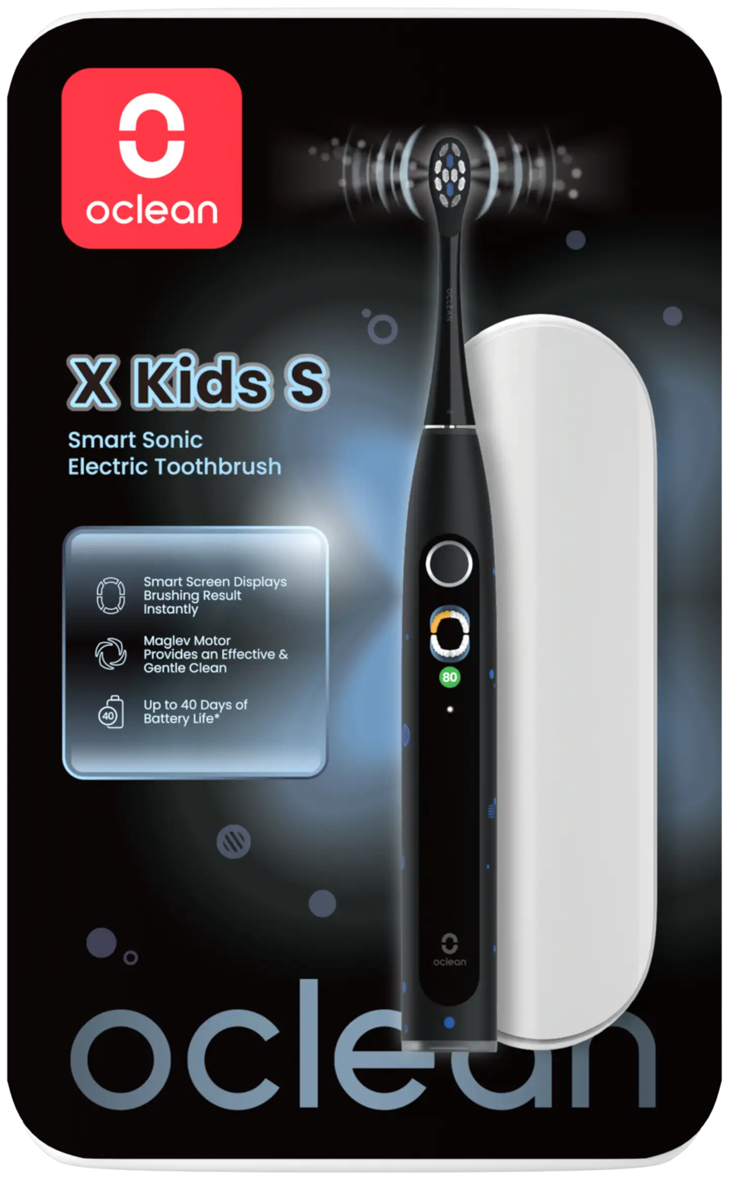 Oclean sähköhammasharja X Kids Set musta C01000776 - 8