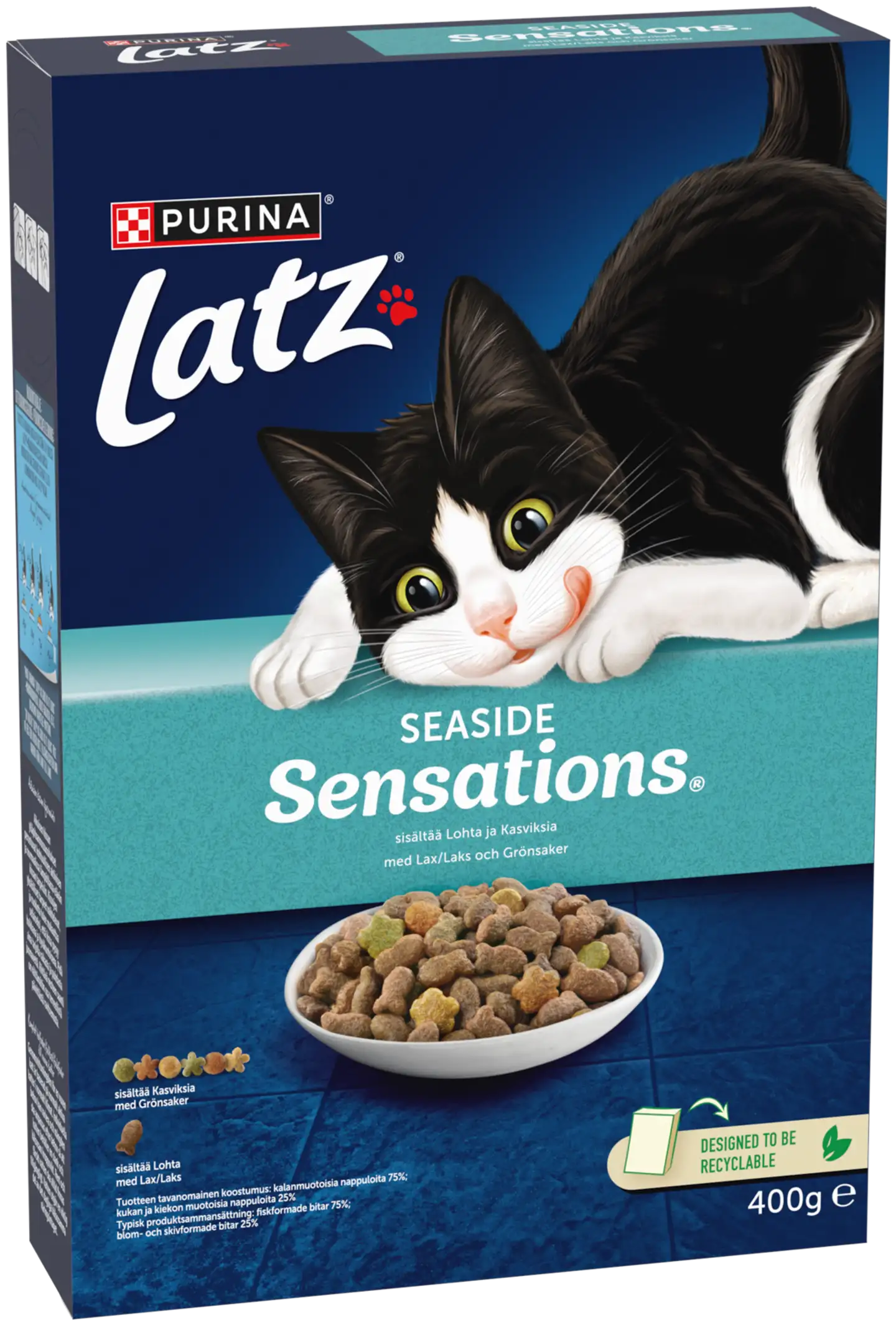 Latz 400g Seaside Sensations Lohta ja makuna Kasviksia kissanruoka