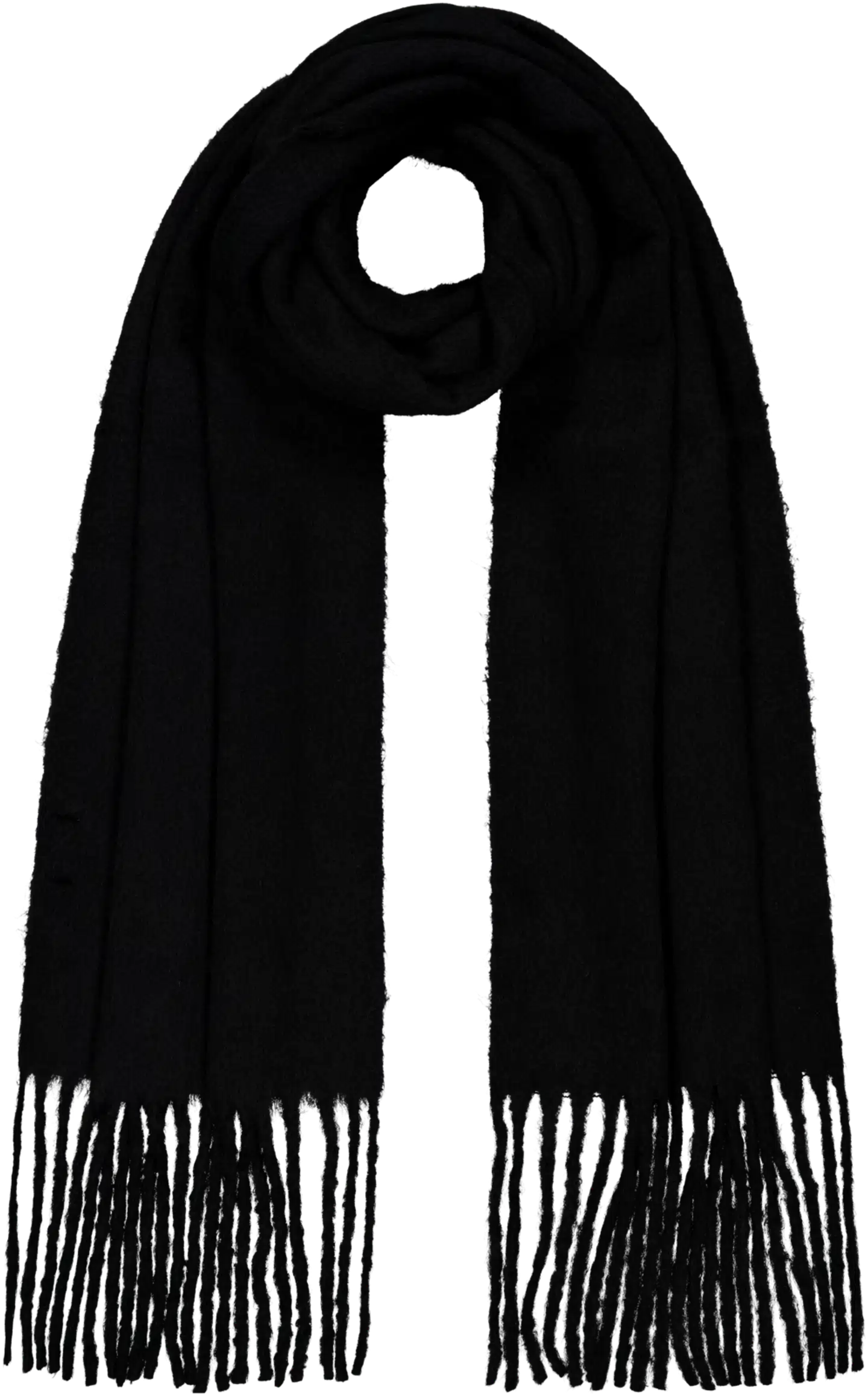 WKLY. naisten pörröinen kaulahuivi 219W322612 - black