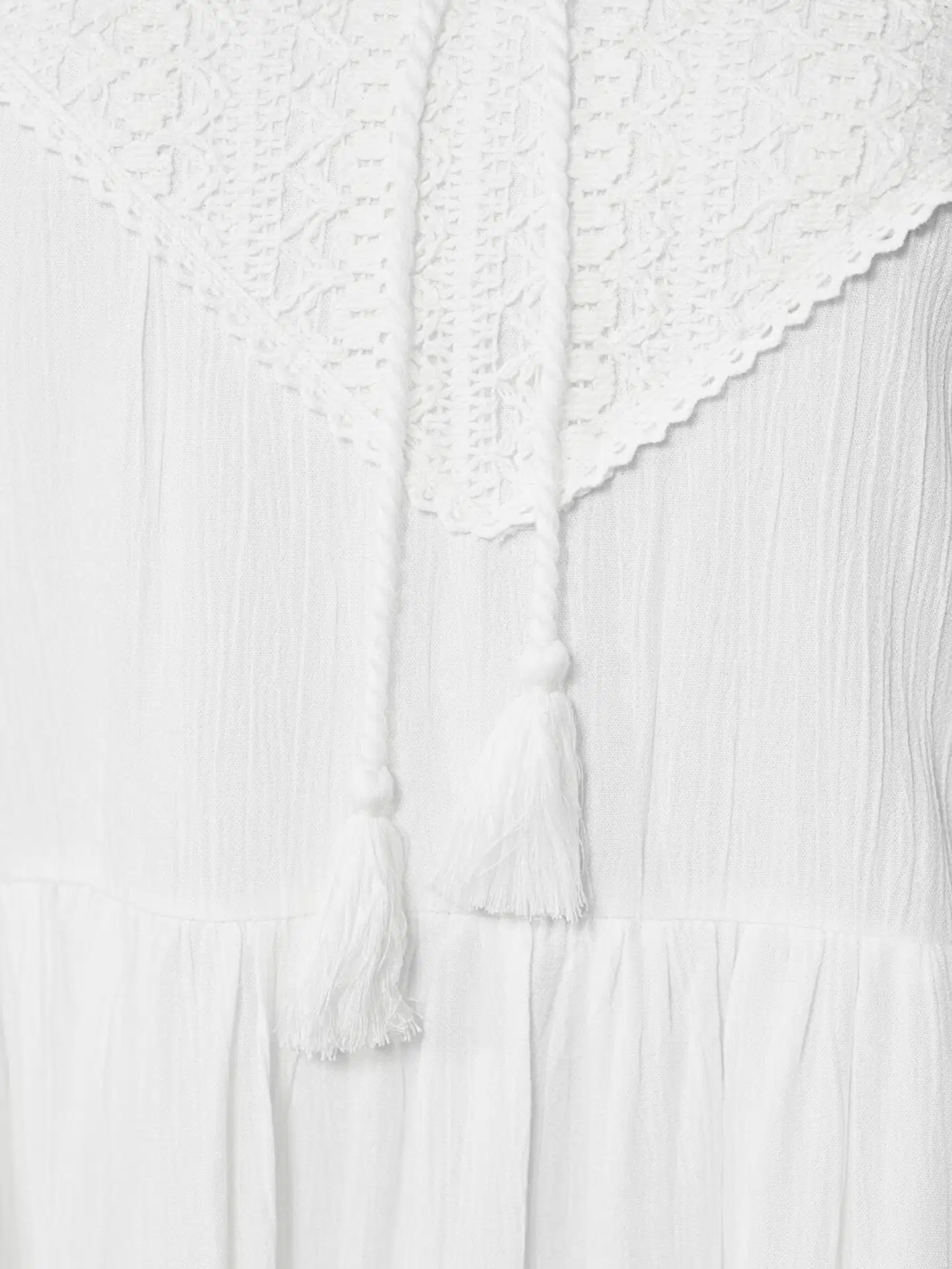 Margaux Riviera naisten lyhyt pitsimekko SDL-02 - WHITE - 5