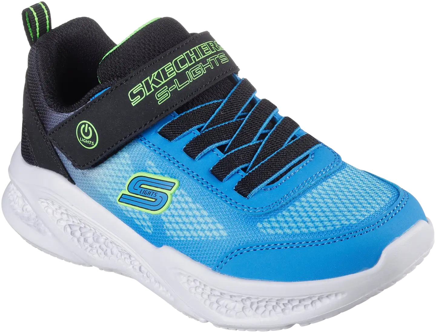 Skechers lasten vilkkulenkkari Meteor Lights Krendox - black/blue/lime - 1
