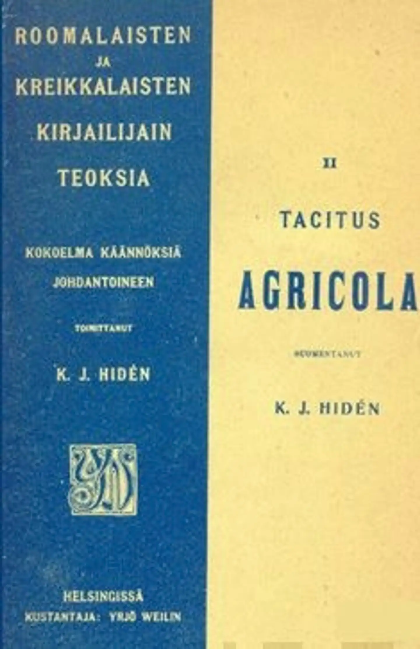 Tacitus, Agricola (näköispainos)