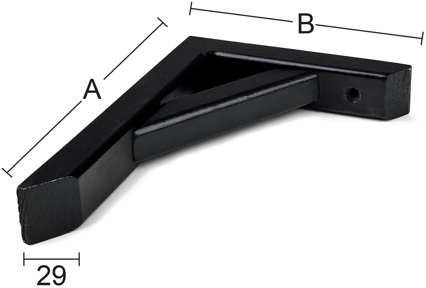 Habo hyllynkannatin 300 180x265mm musta - 1