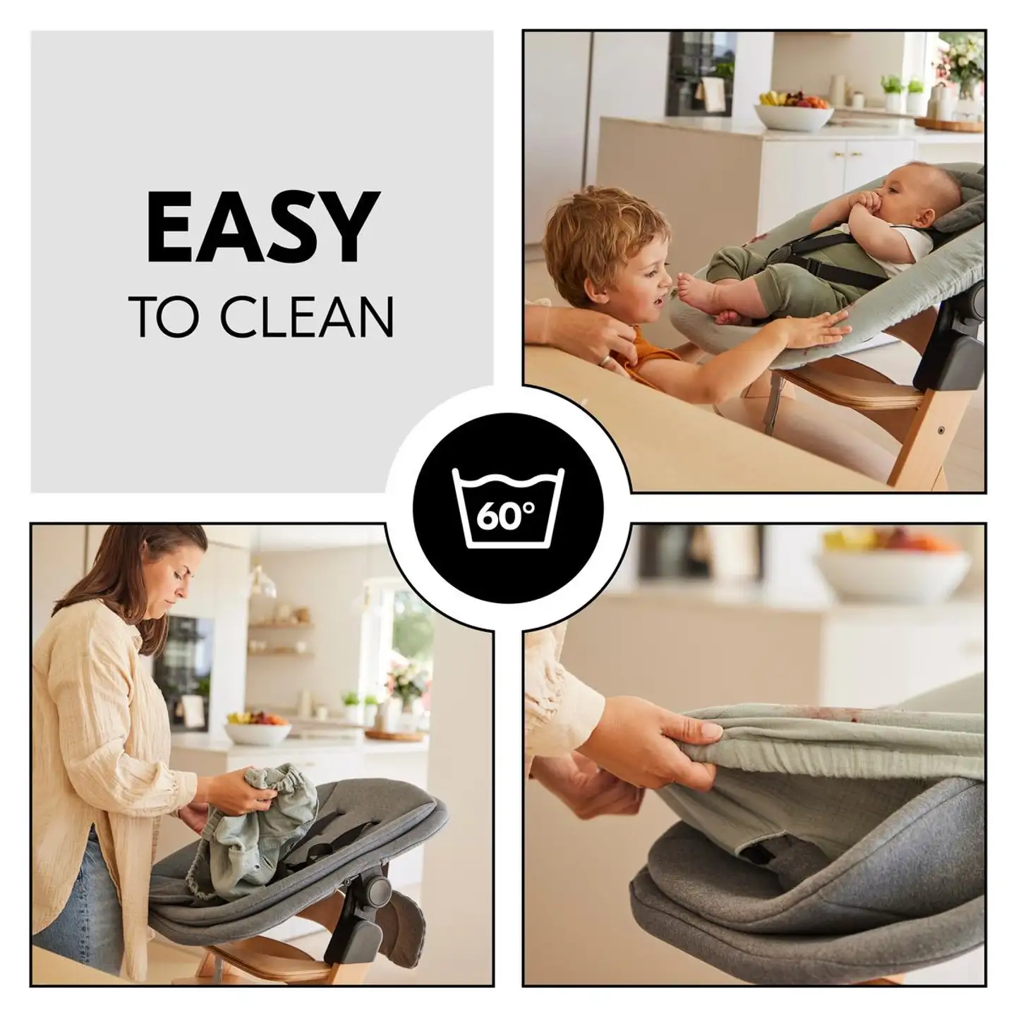 Hauck suojapäällinen sitteriin Highchair tummanharmaa - 12