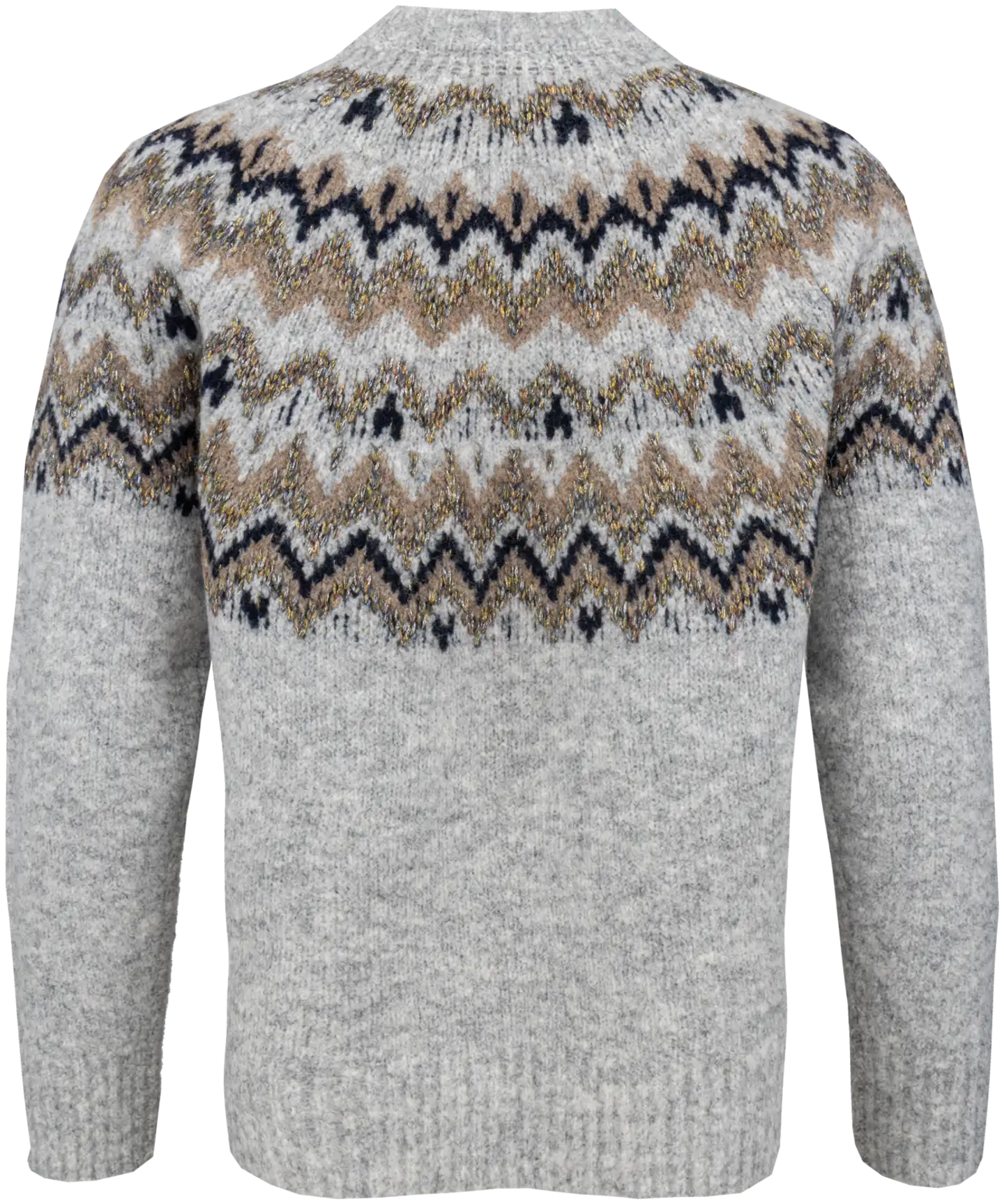 TEX naisten intarsia-neulepusero I997010 - GREY CHINE LIGHT - 3