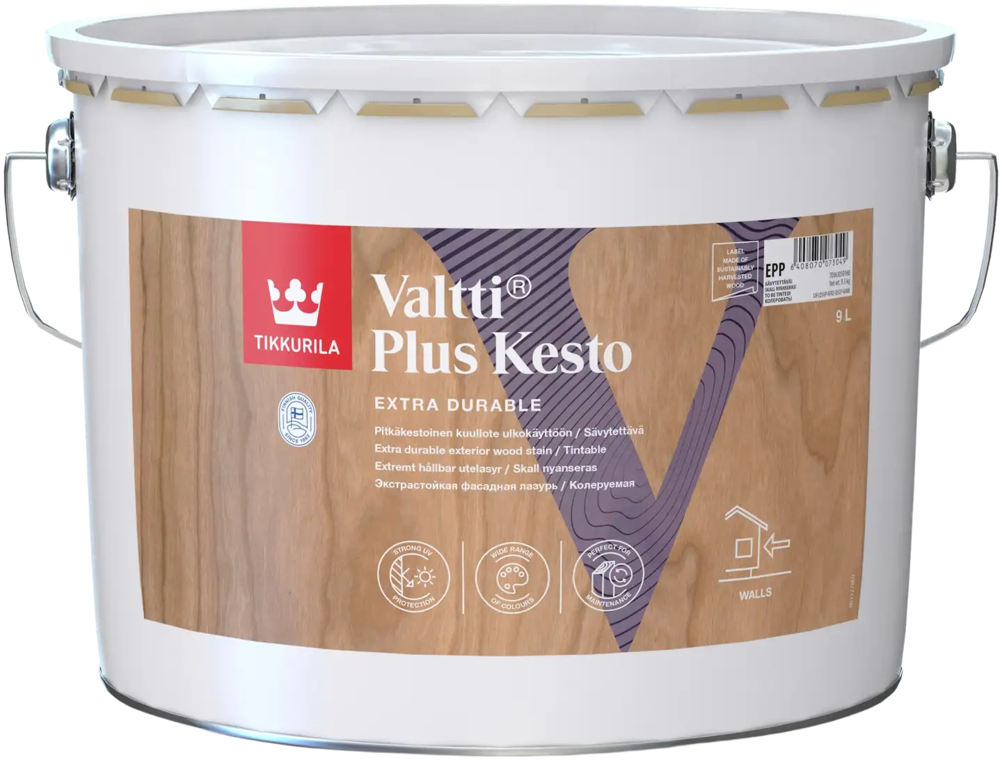 Tikkurila kuullote Valtti Plus Kesto 9 l EPP sävytettävä