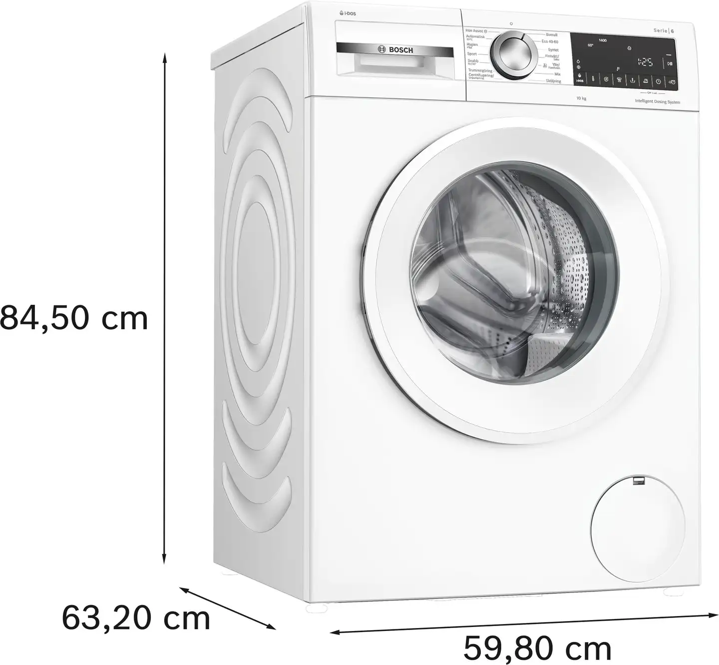Bosch edestä täytettävä pyykinpesukone WGG254FLSN, 60cm, 10kg, valkoinen - 2