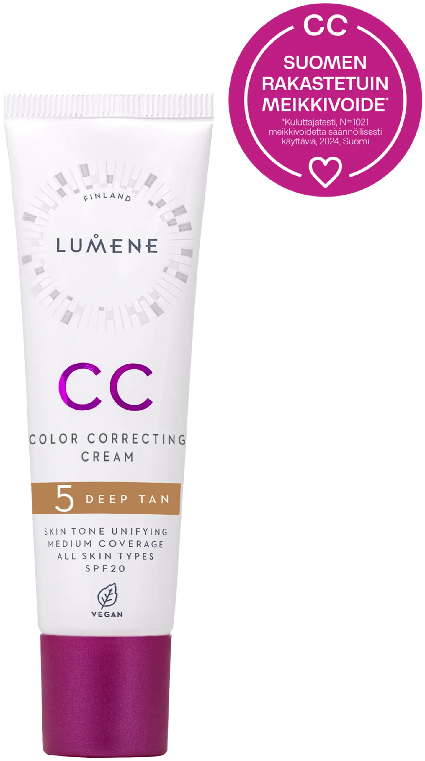 Lumene CC Color Correcting Meikkivoide SK20 5 Deep Tan 30 ml - 1