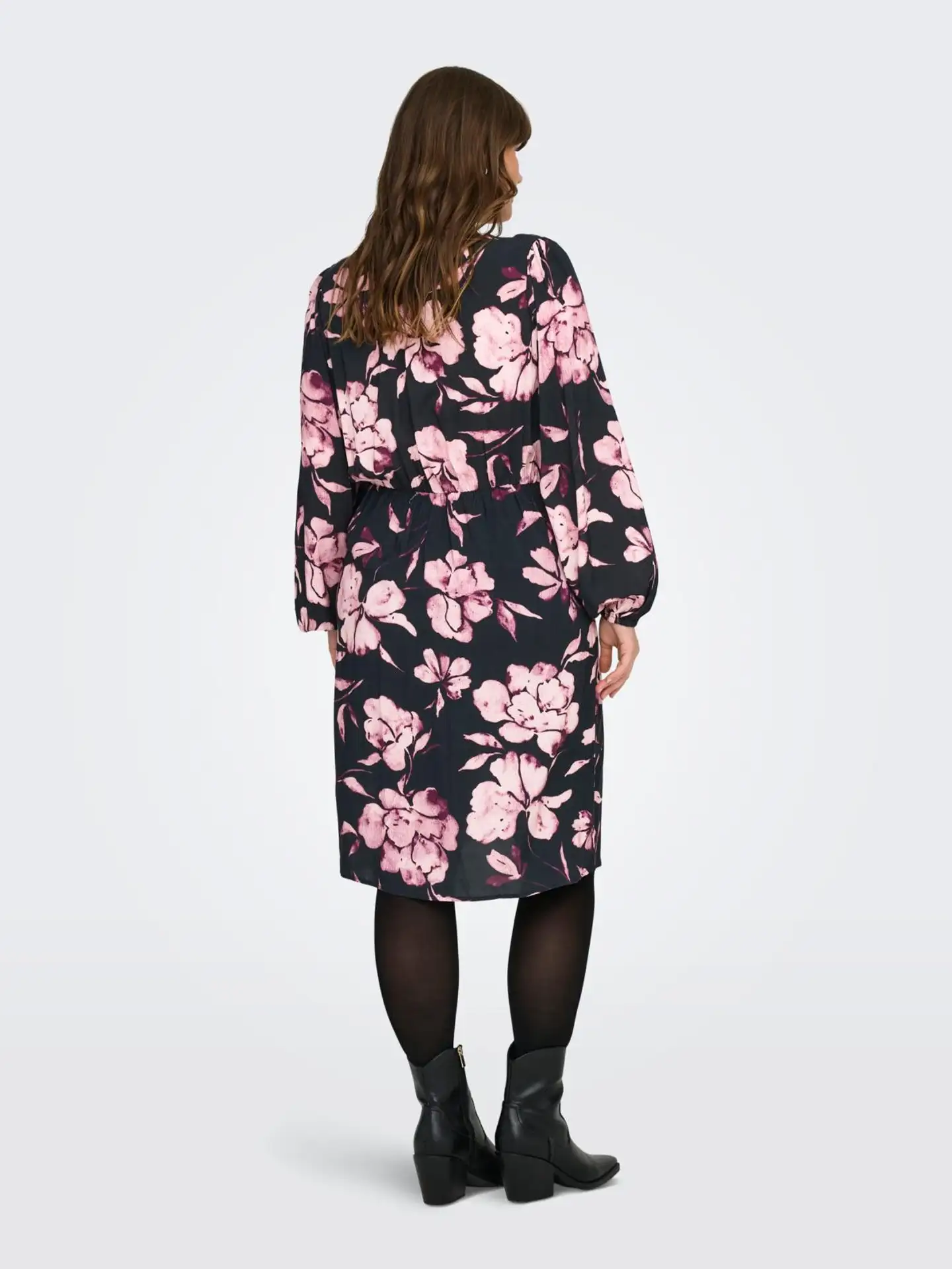 ONLY CARMAKOMA naisten midimekko Carlinka - BLACK - 4