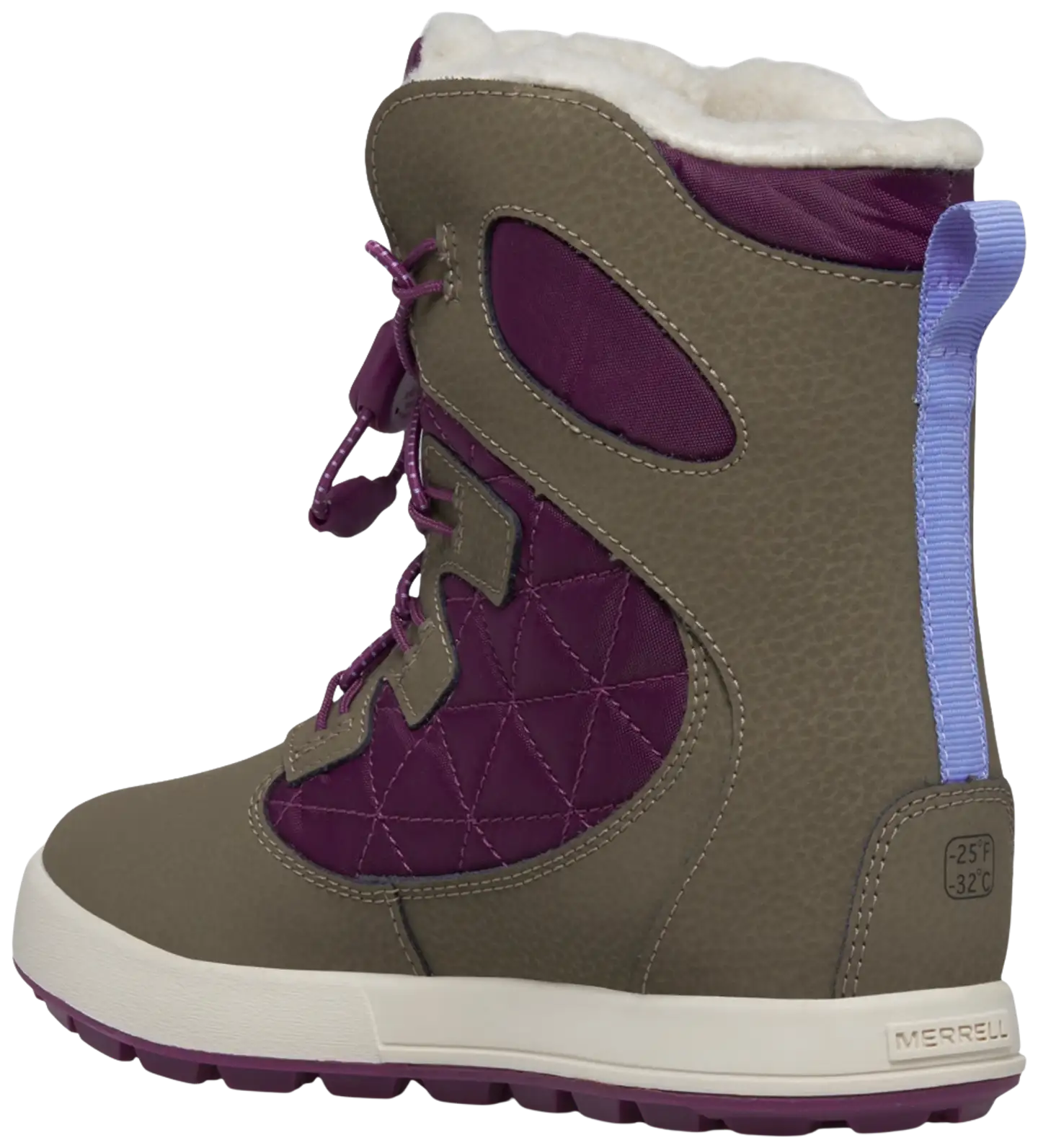 Merrell Snow Bank 4.0 vedenpitävä lasten talvikenkä - TRUFFLE/PLUM COZY - 3