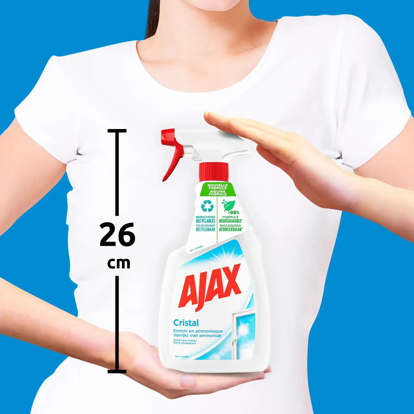 Ajax Crystal Clean lasinpuhdistusspray 750ml - 2