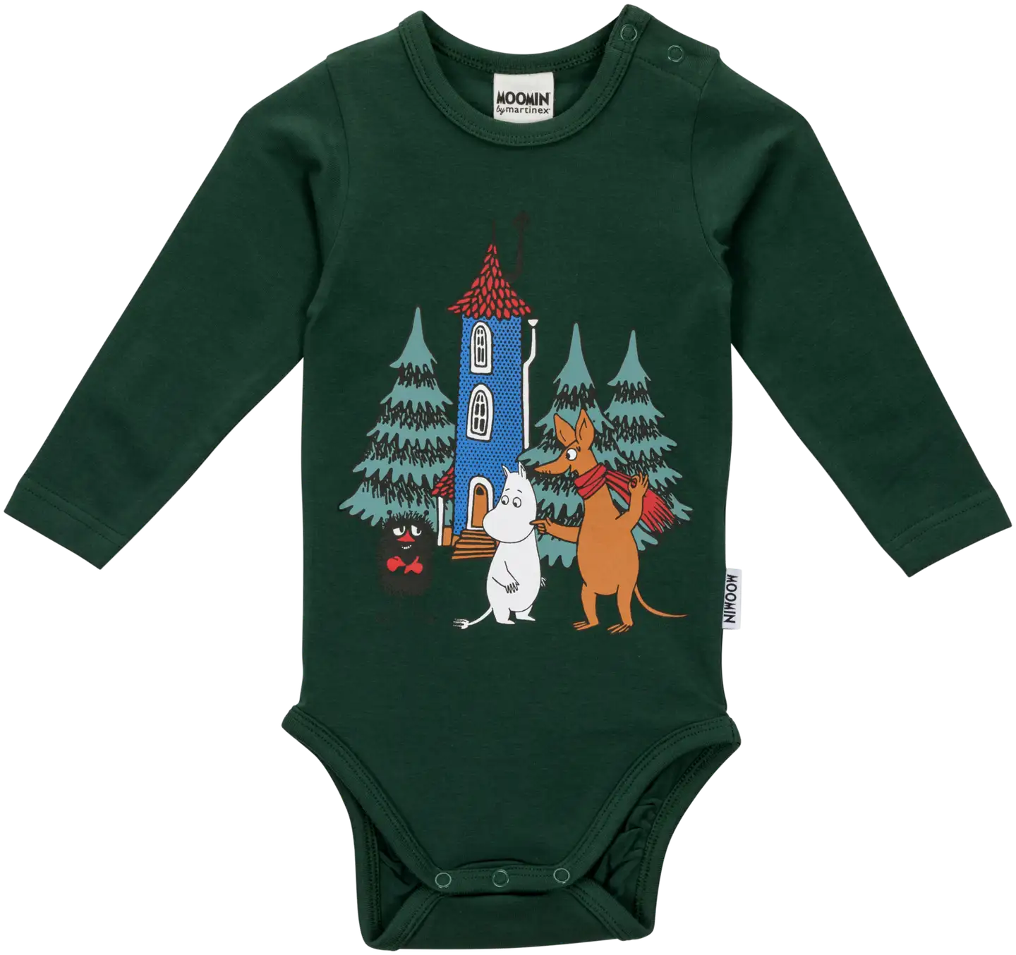 Moomin by Martinex vauvojen body Pihajuhla 590531 - VIHREÄ - 1
