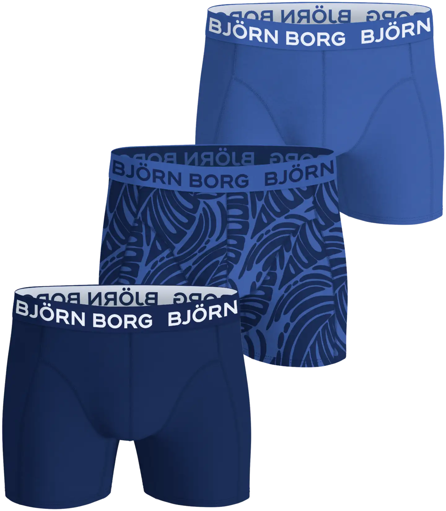 Björn Borg miesten 3-pack Cotton Stretch bokserit 10005525 - Multipack 2 - 1