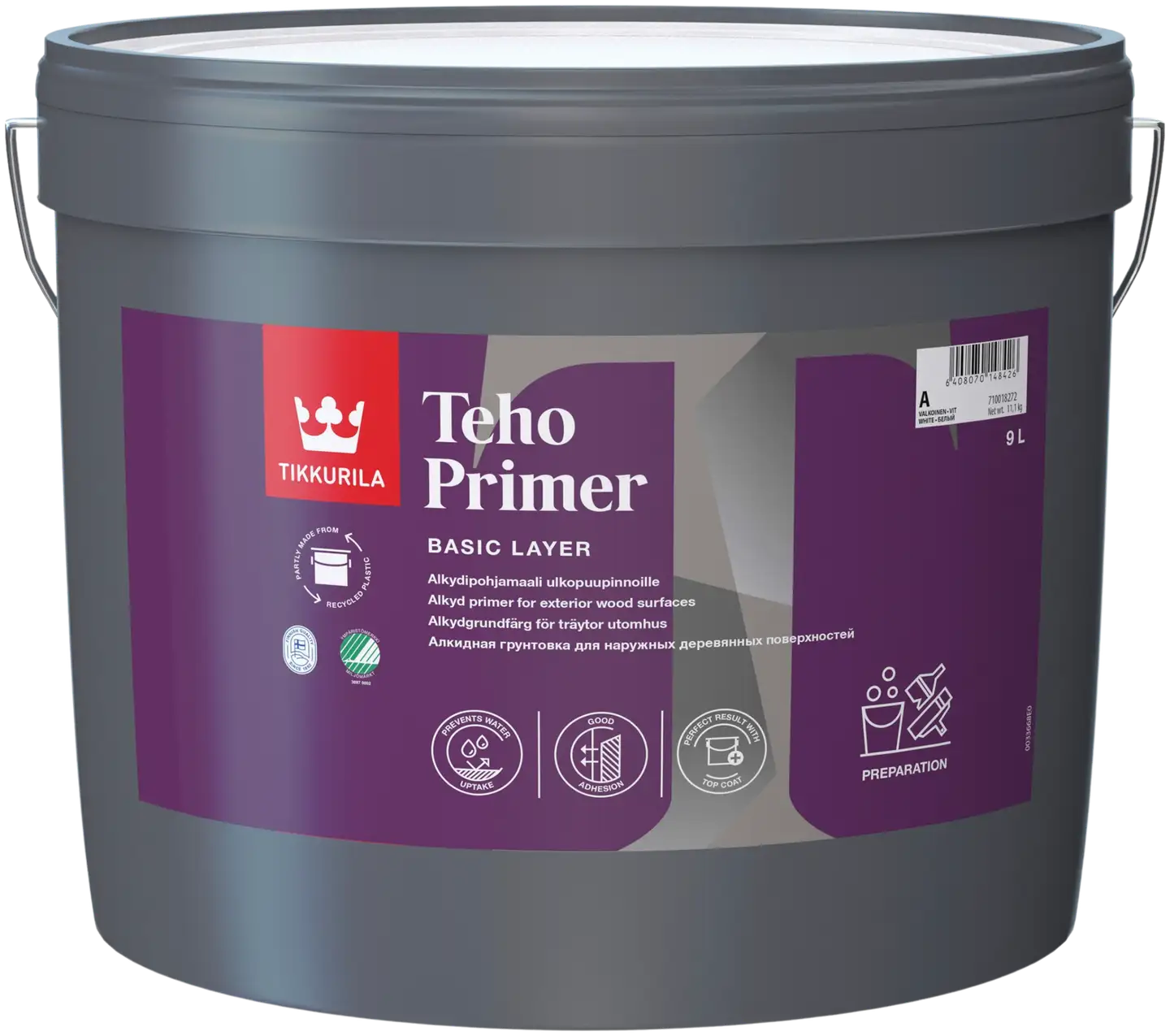 Tikkurila alkydipohjamaali Teho Primer 9l A