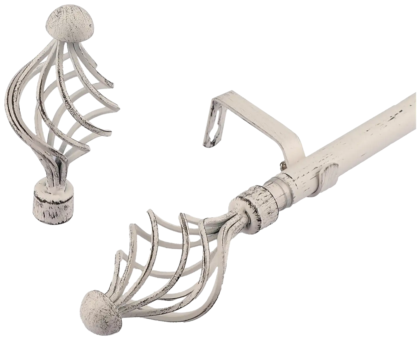 Ihanin verhotanko Elena valkokulta 160-310cm 16/19mm - 2